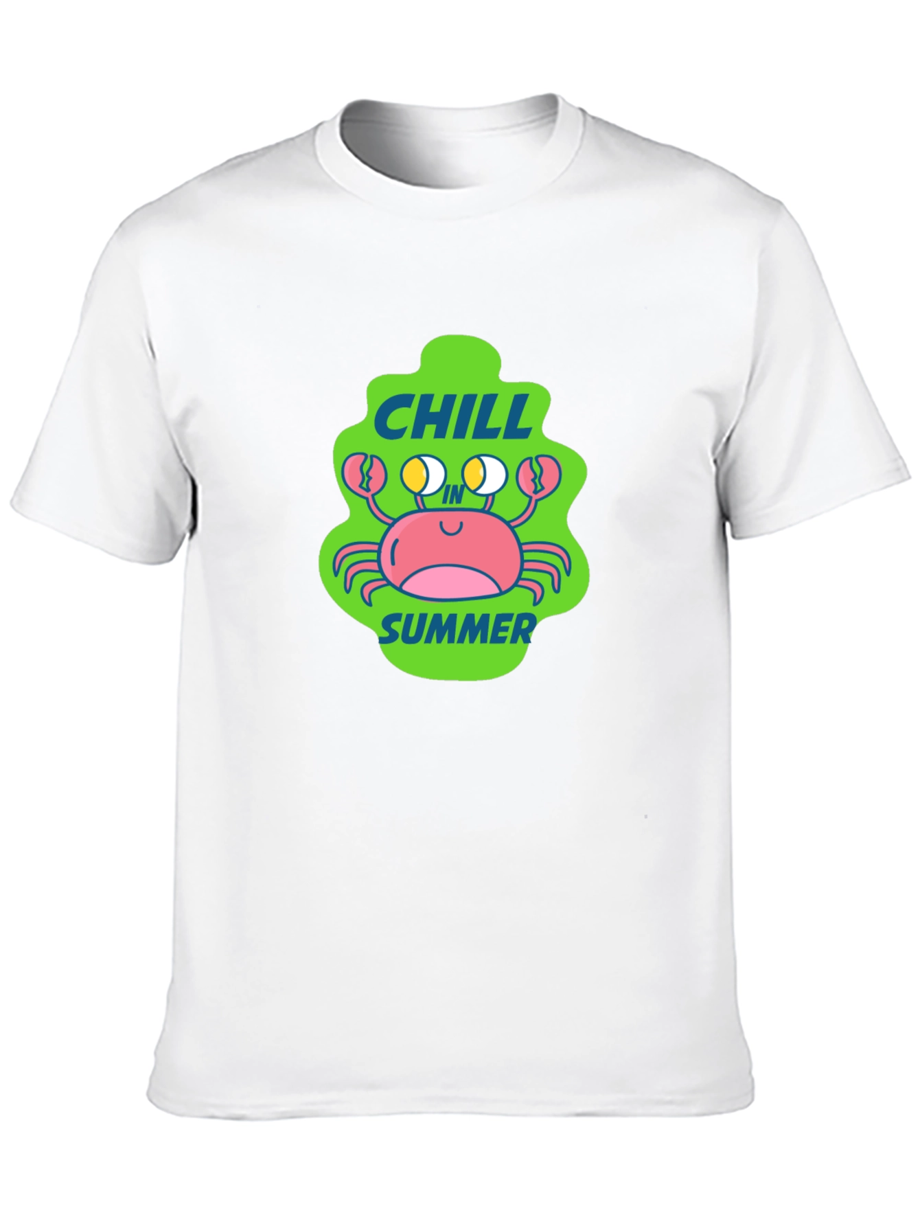 Chill Crab Summer Black T-Shirt