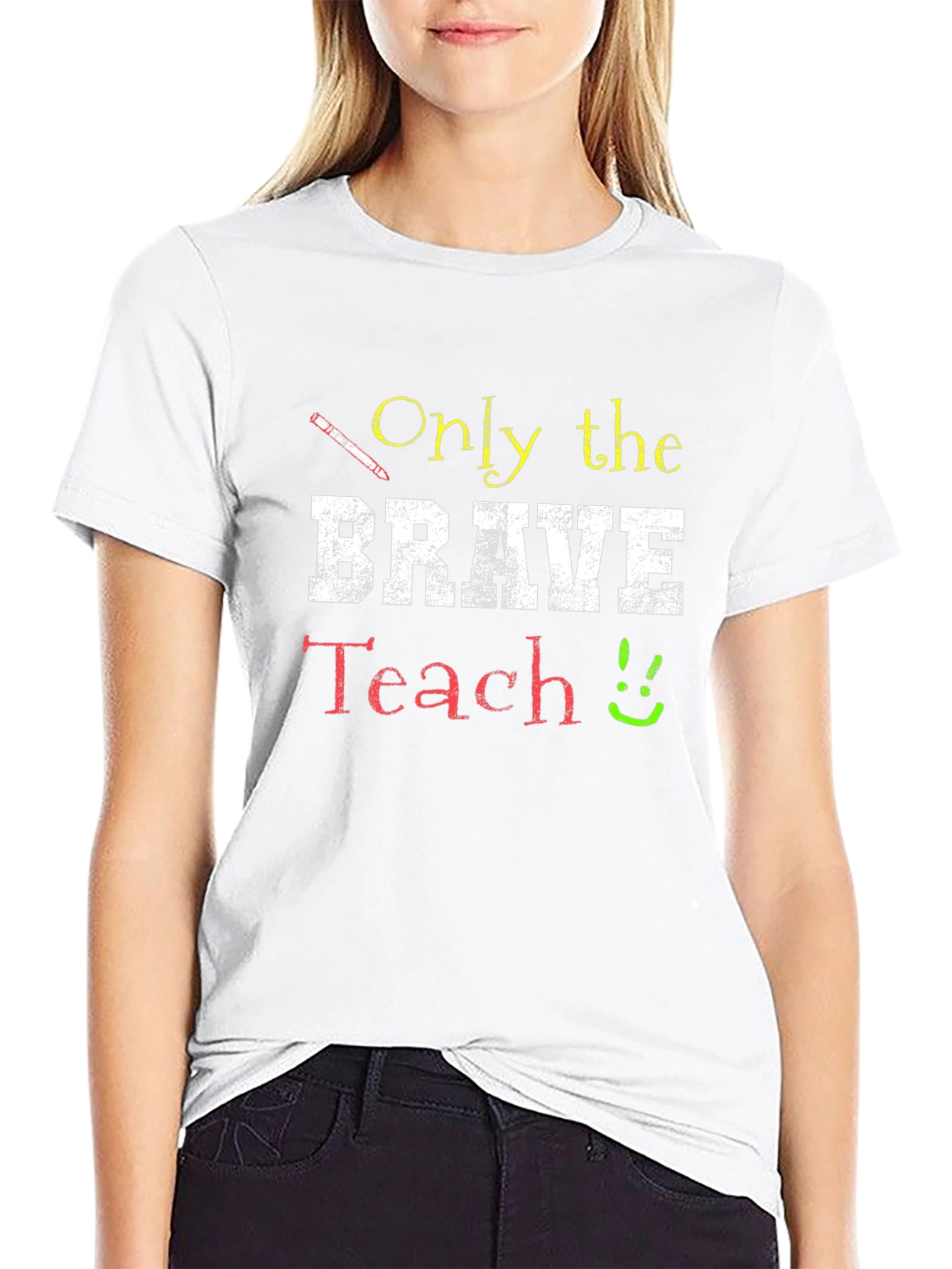 Only The Brave Teach T-Shirt