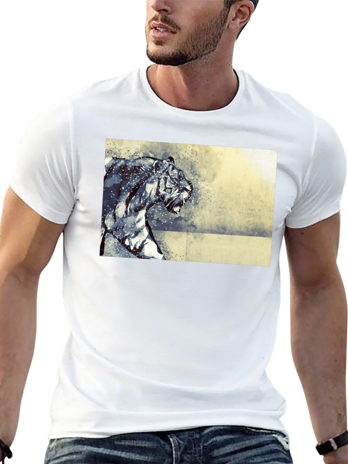 Tiger Graphic Black T-Shirt