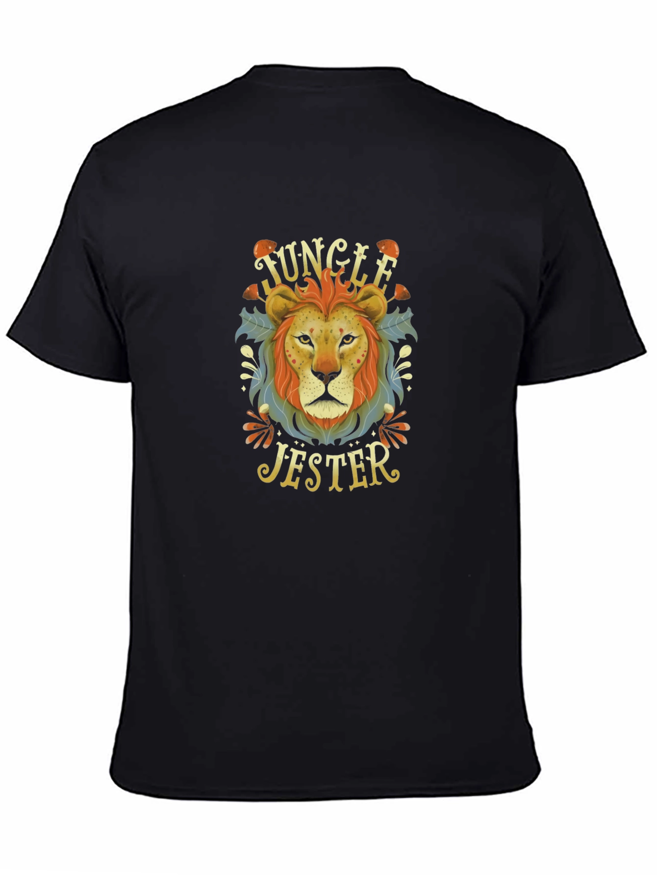 Jungle Jester Lion Graphic T-Shirt