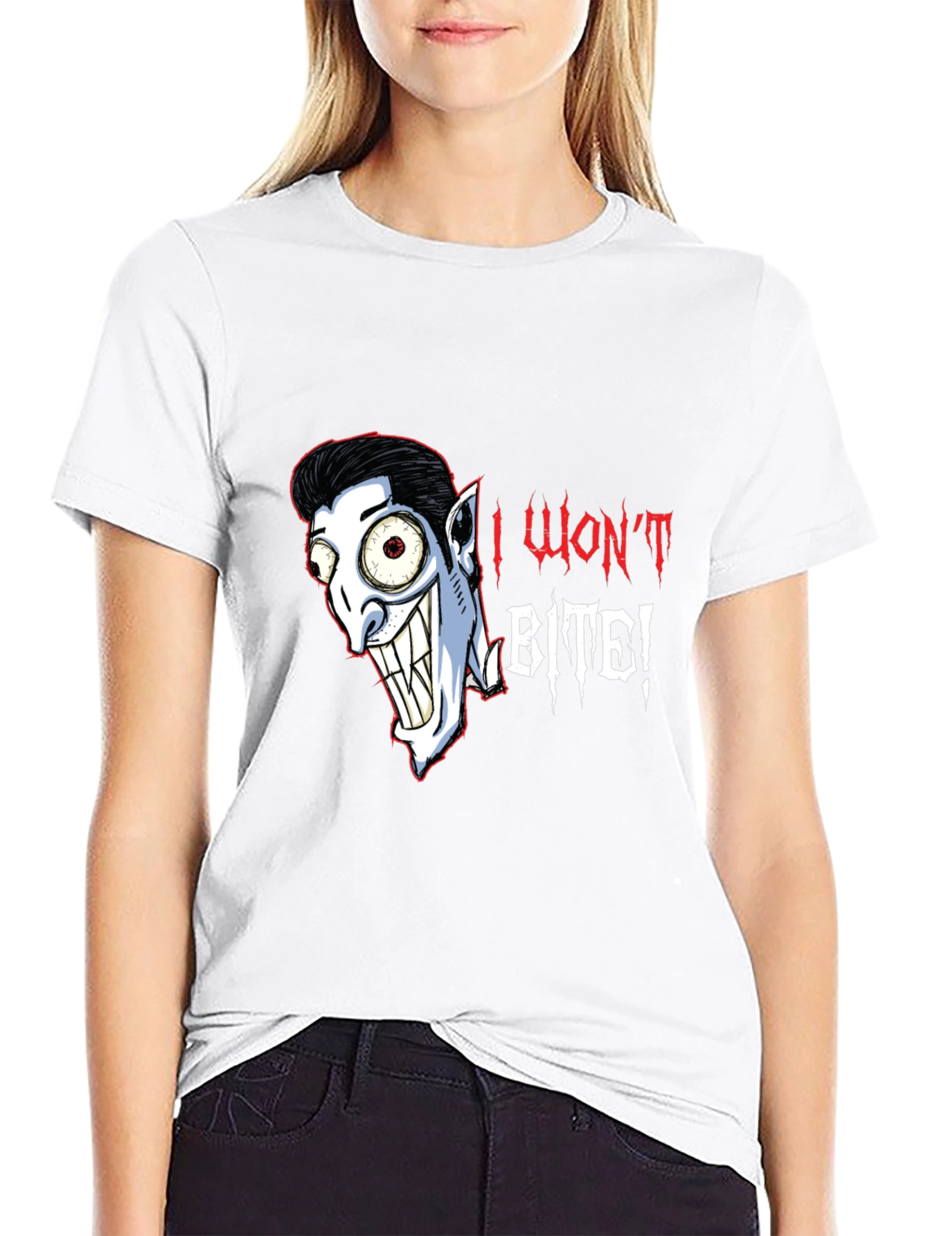 I Wont Bite Vampire Graphic T-Shirt