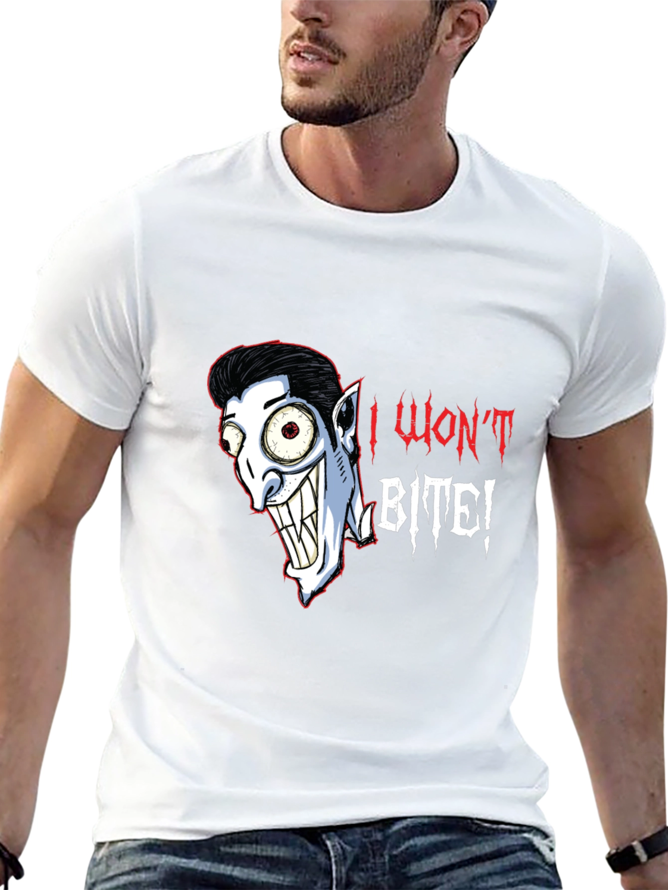 I Wont Bite Vampire Graphic T-Shirt