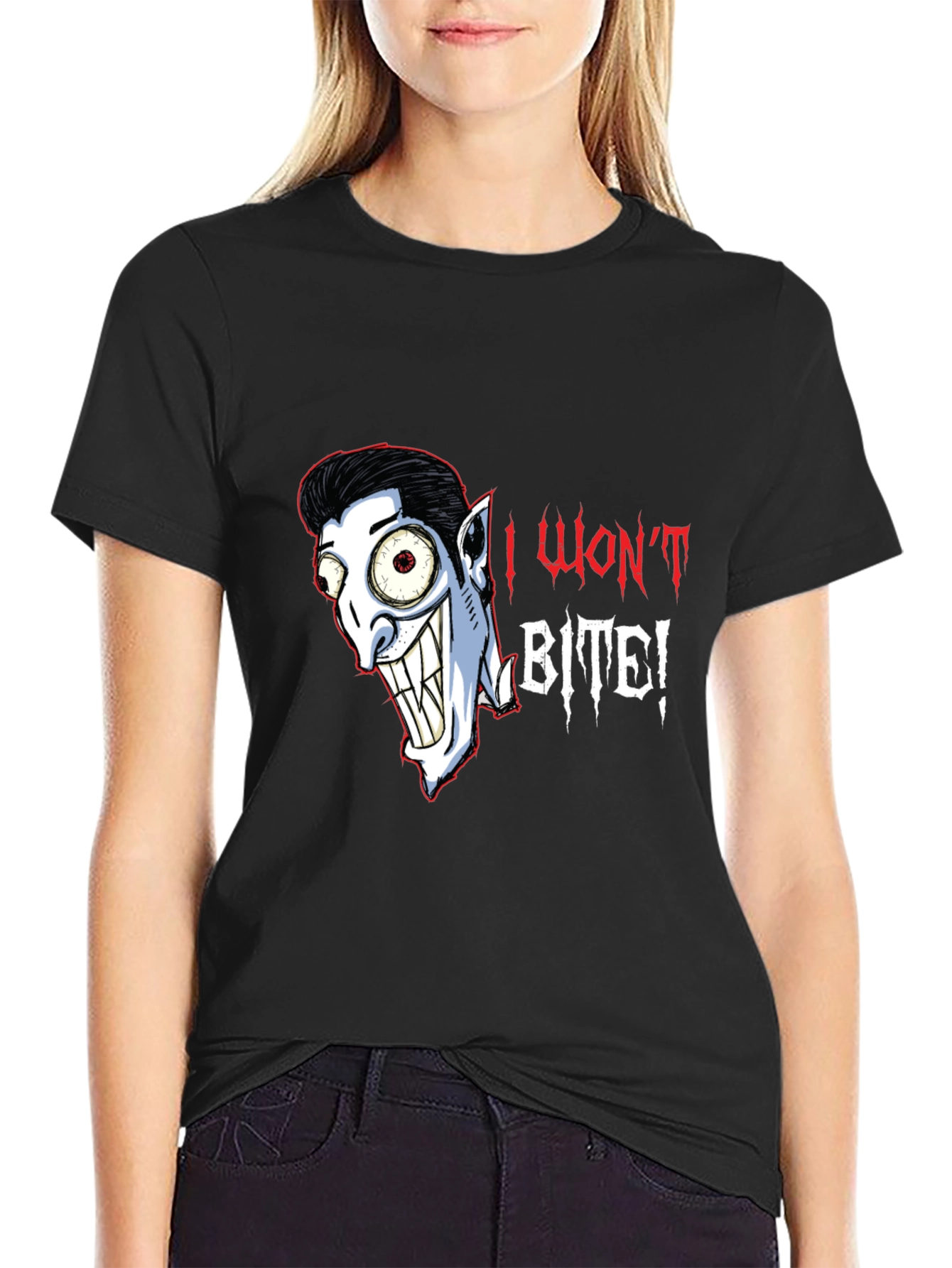 I Wont Bite Vampire Graphic T-Shirt