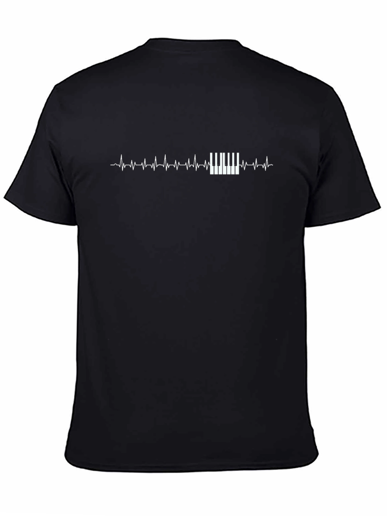 Piano Heartbeat T-Shirt - Musicians Style