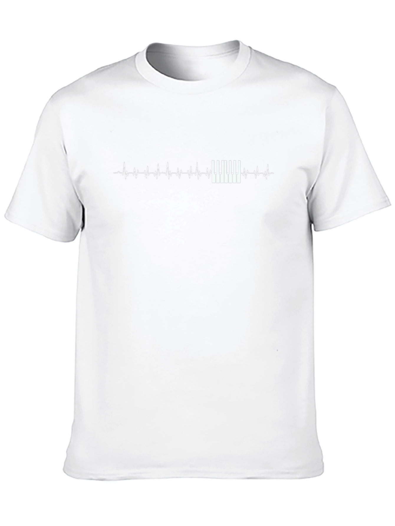 Piano Heartbeat T-Shirt - Musicians Style