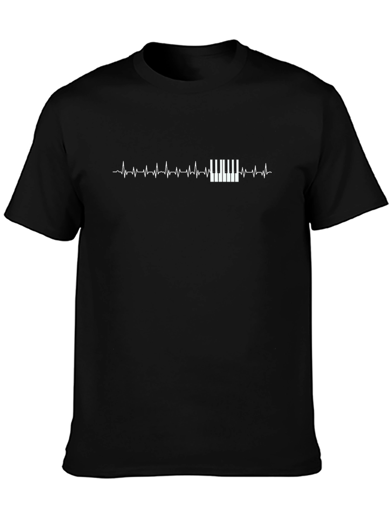 Piano Heartbeat T-Shirt - Musicians Style