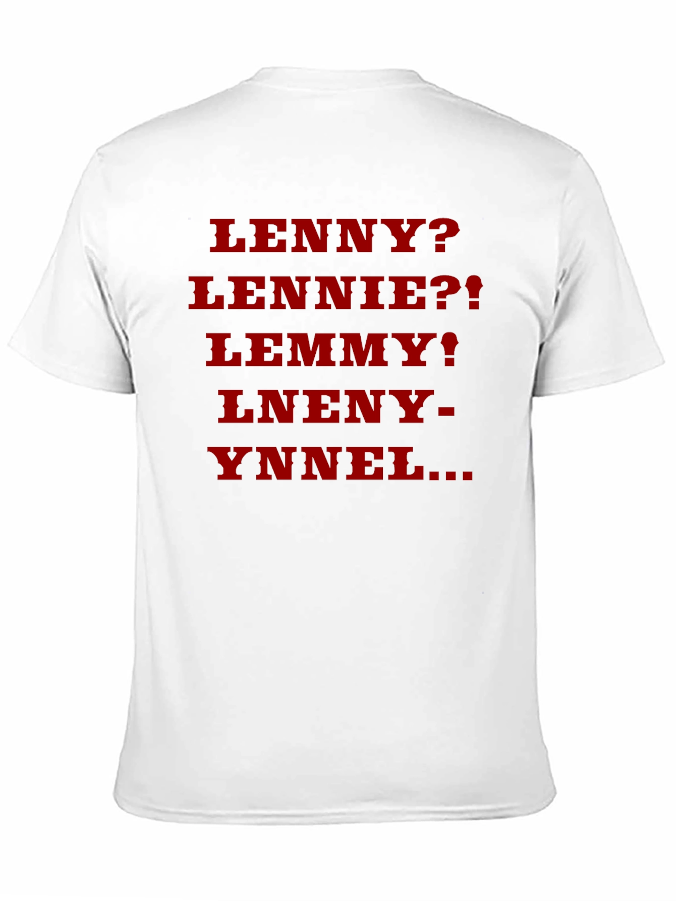 Lenny? Parody T-Shirt - Black Cotton Blend