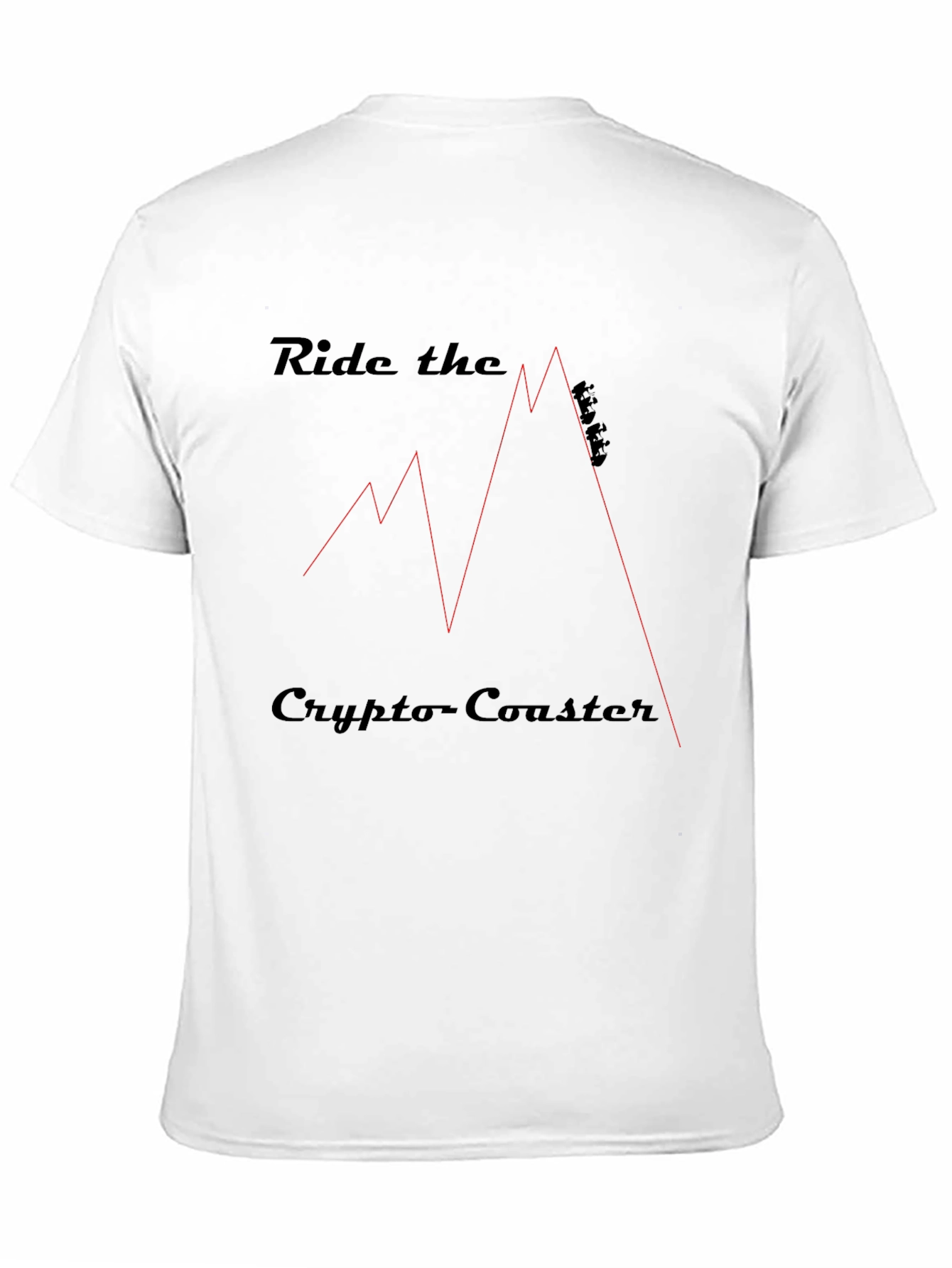 Ride the Crypto Coaster Graphic Tee - Black