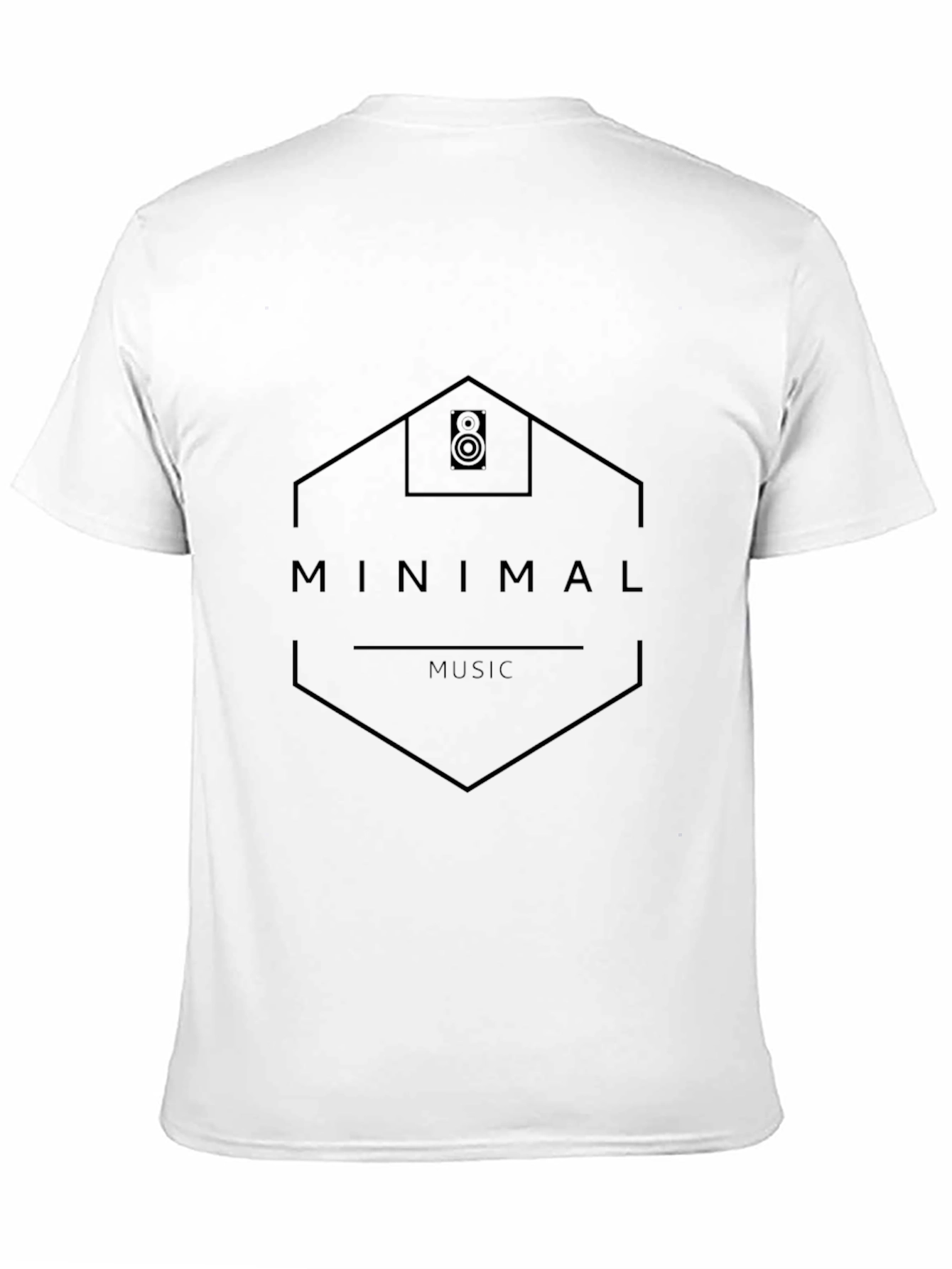 Minimal Music Black T-Shirt