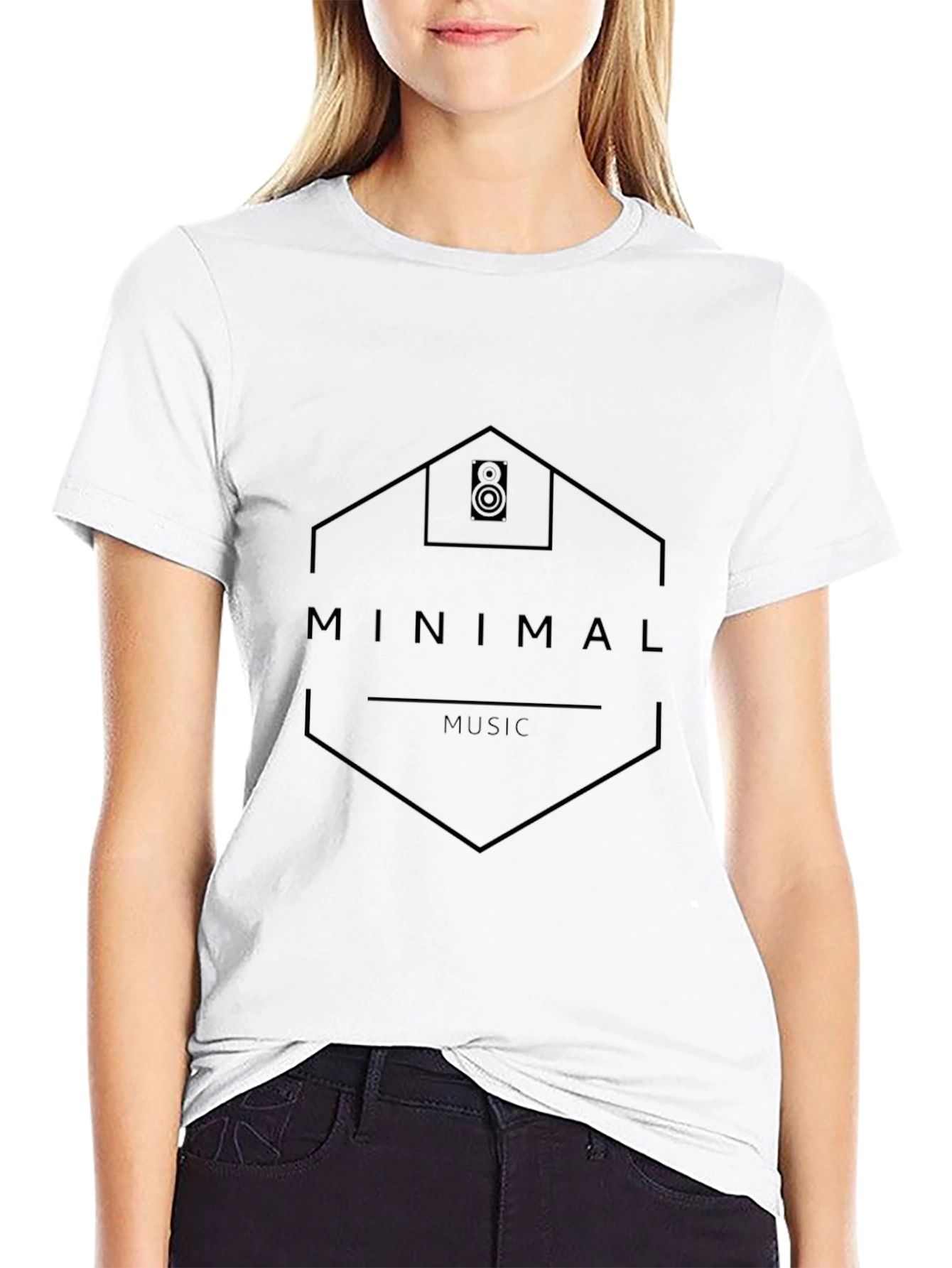 Minimal Music Black T-Shirt