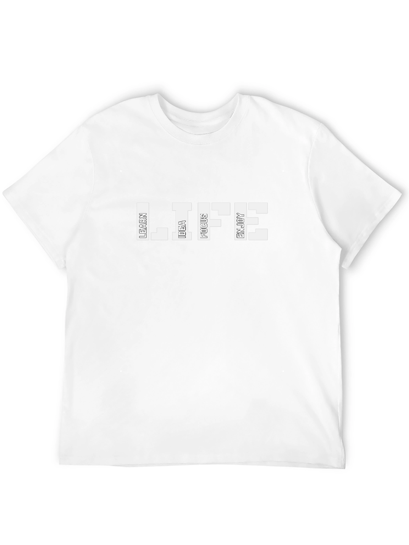 Inspirational LIFE Black Graphic Tee