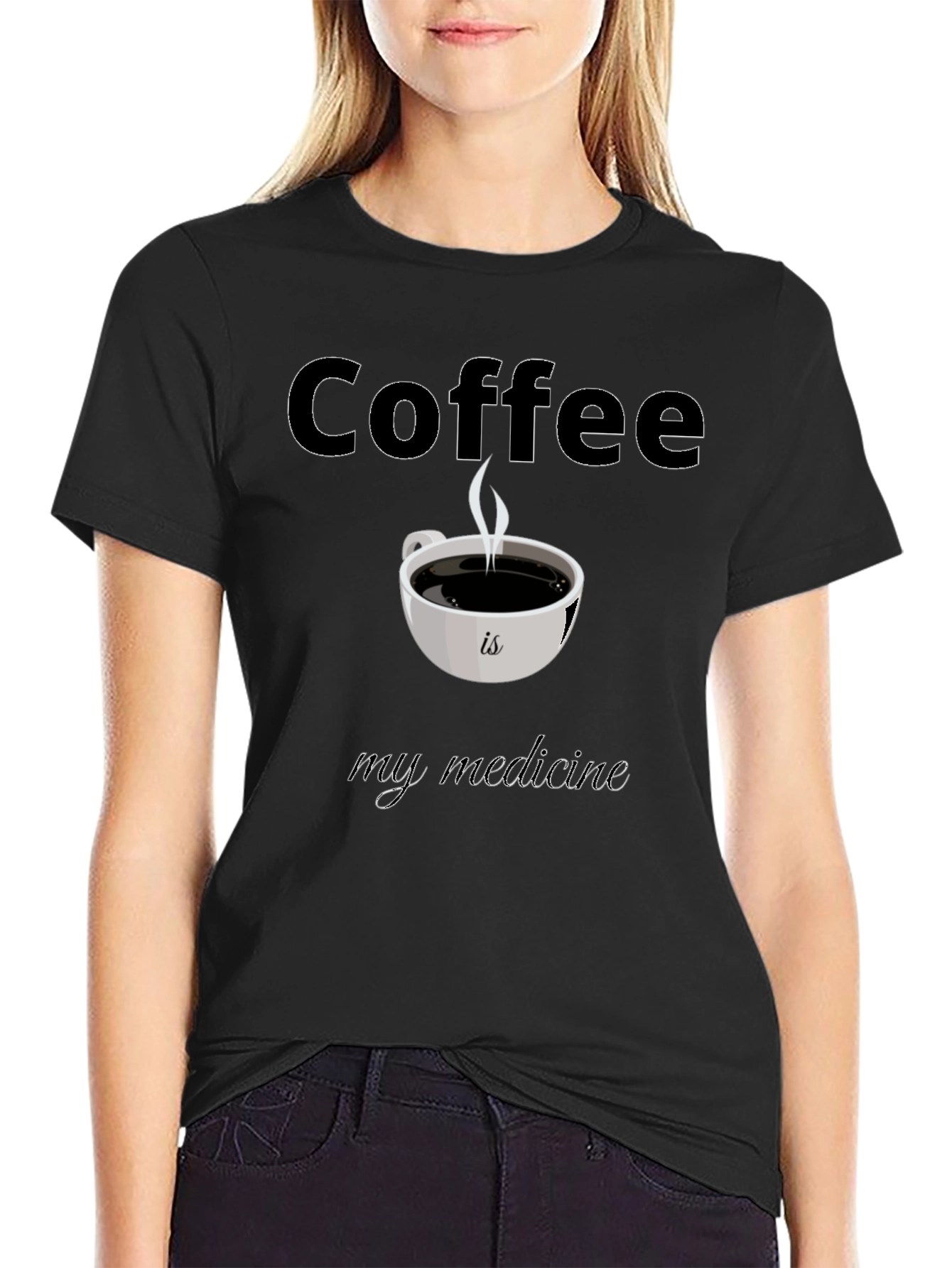 Coffee is My Medicine T-Shirt - Black