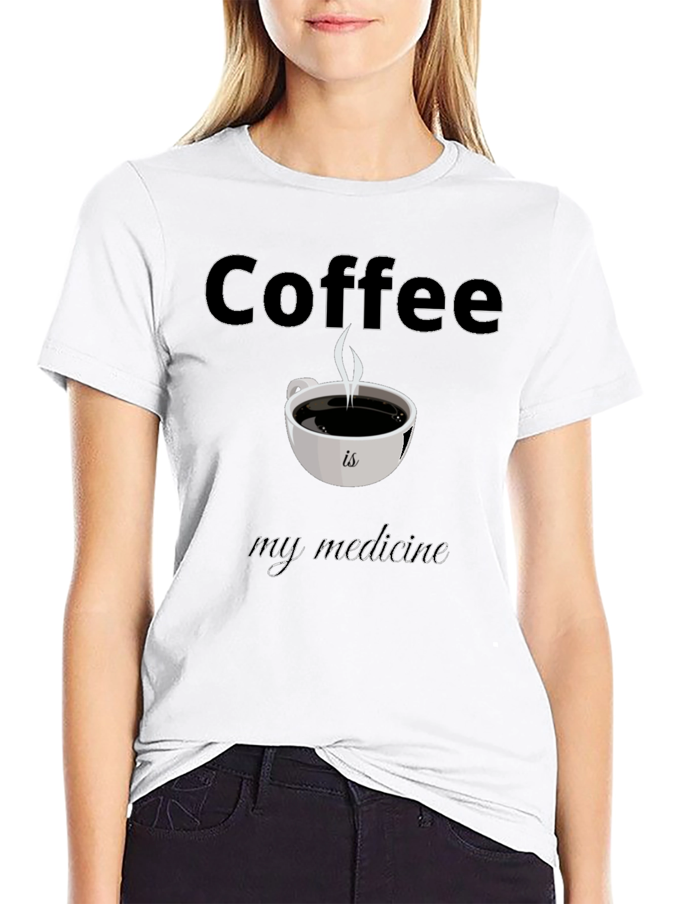 Coffee is My Medicine T-Shirt - Black
