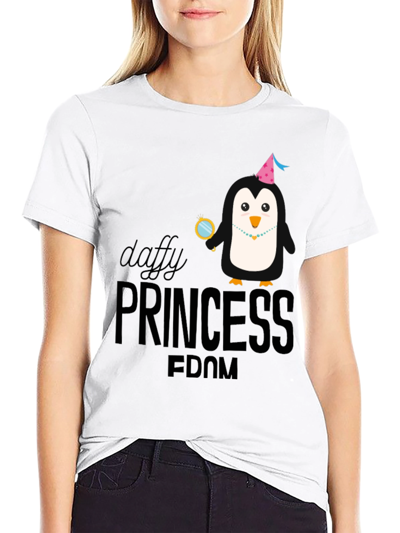 Daffy Princess Penguin Graphic Tee
