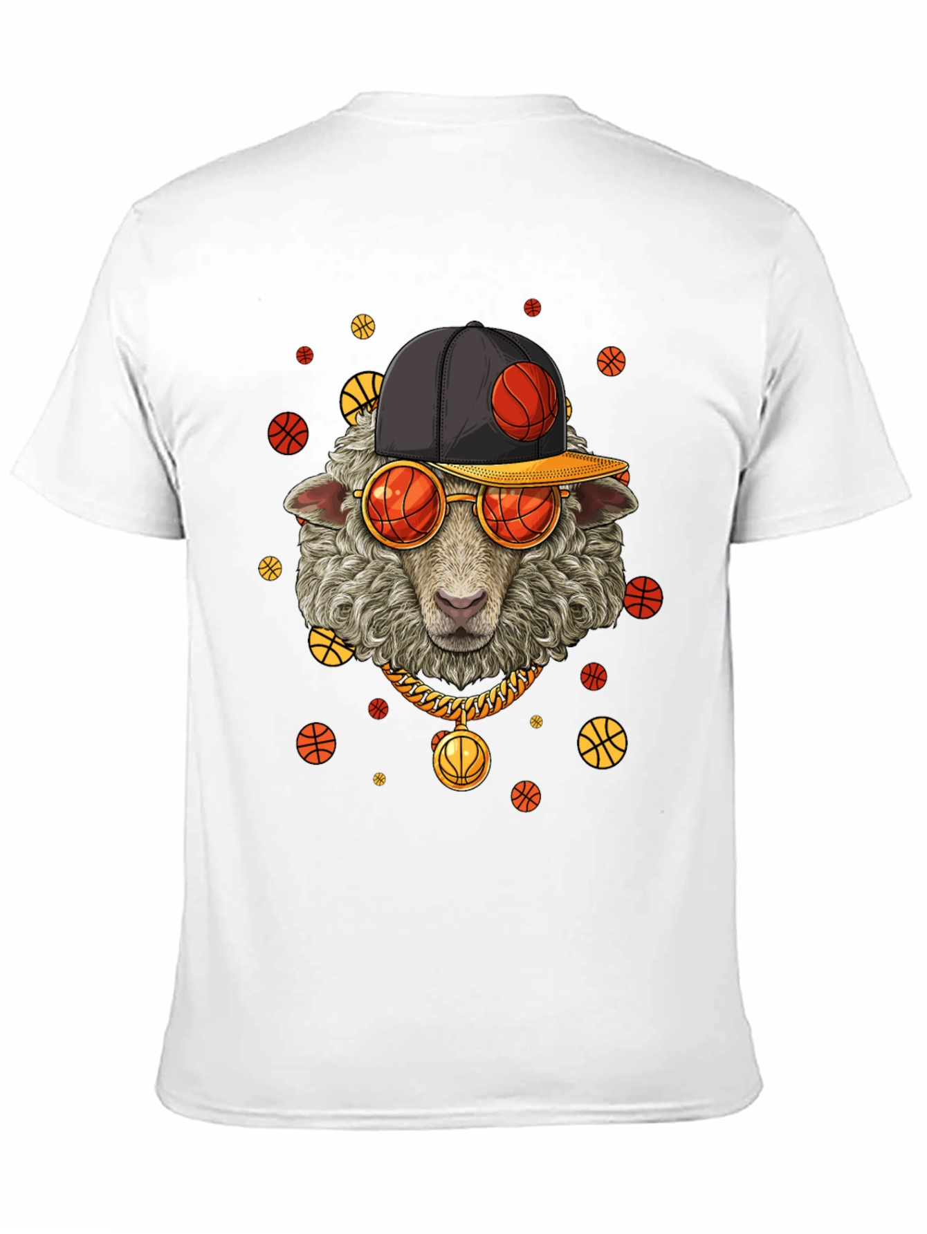 Basketball Sheep Graphic T-Shirt