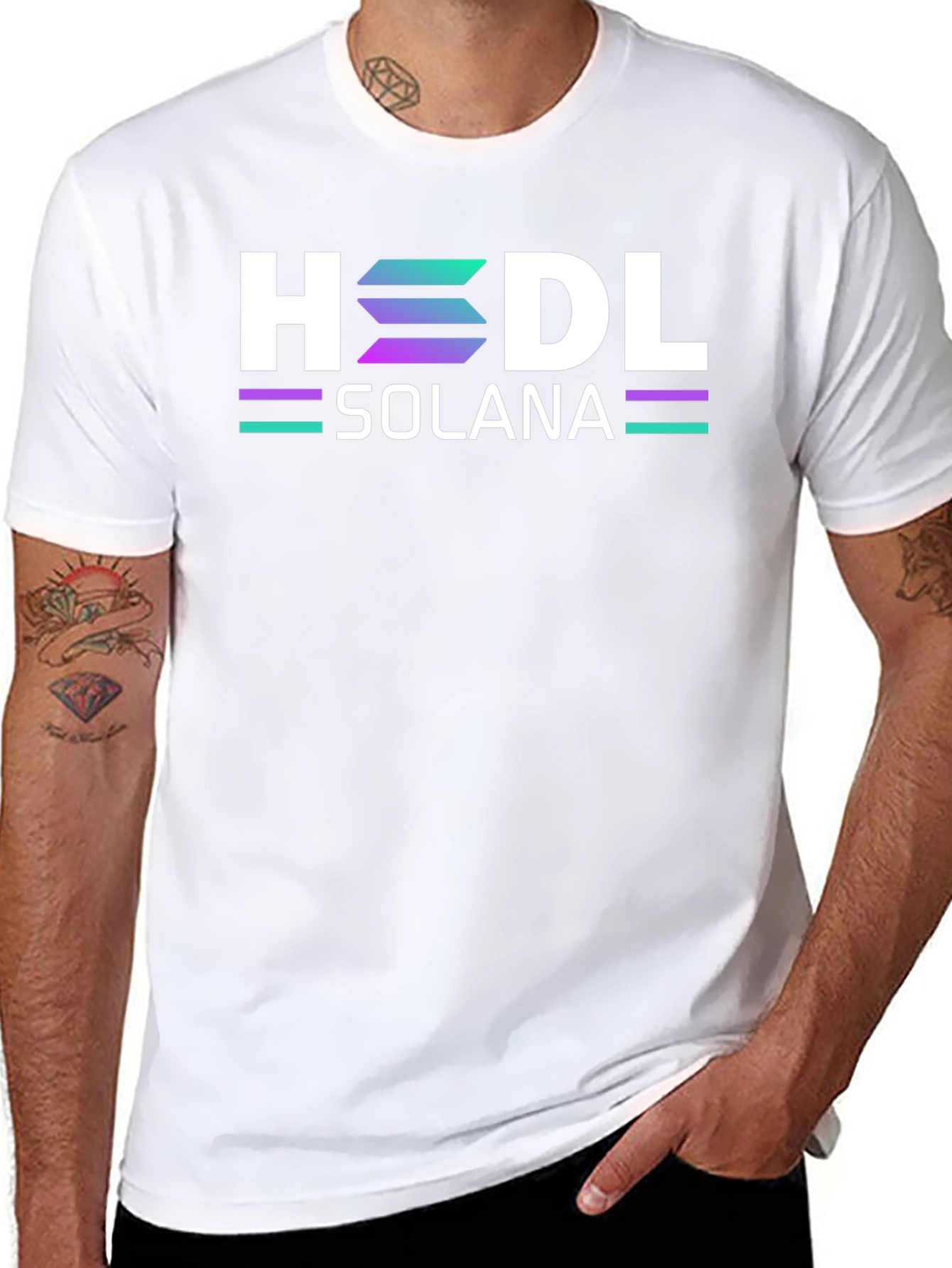 HODL Solana Black T-Shirt Crypto Blockchain