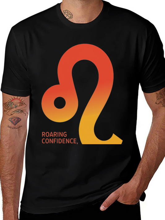 Leo Zodiac Sign T-Shirt - Roaring Confidence Tee