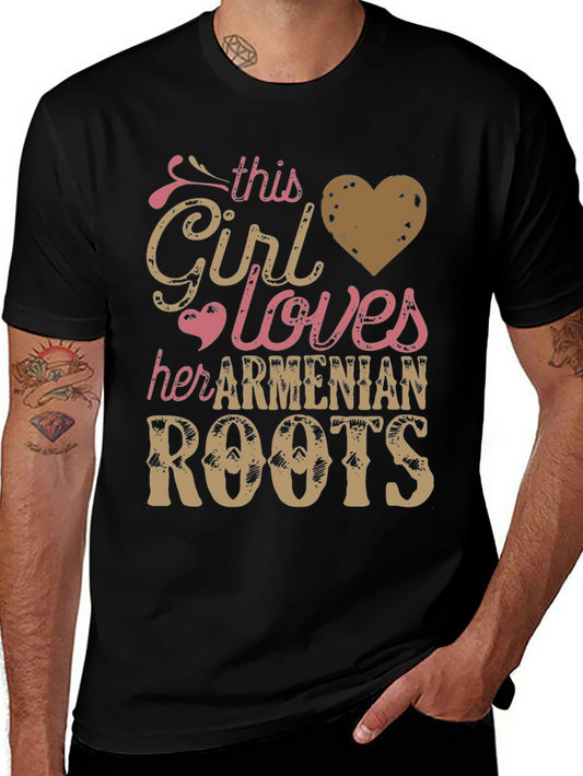 Armenian Roots Girl T-Shirt - Show Your Heritage!