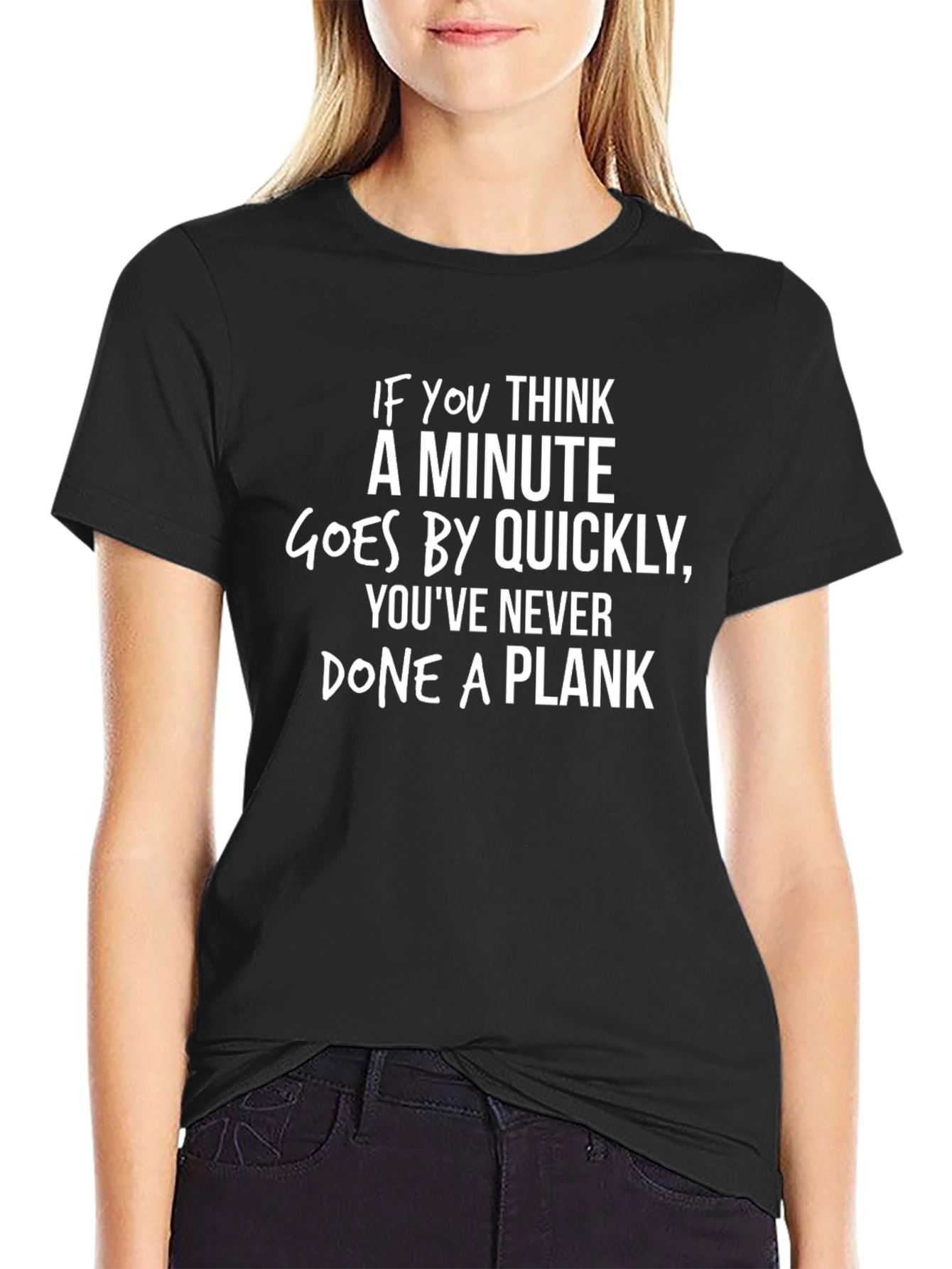 Plank Exercise Funny Graphic T-Shirt