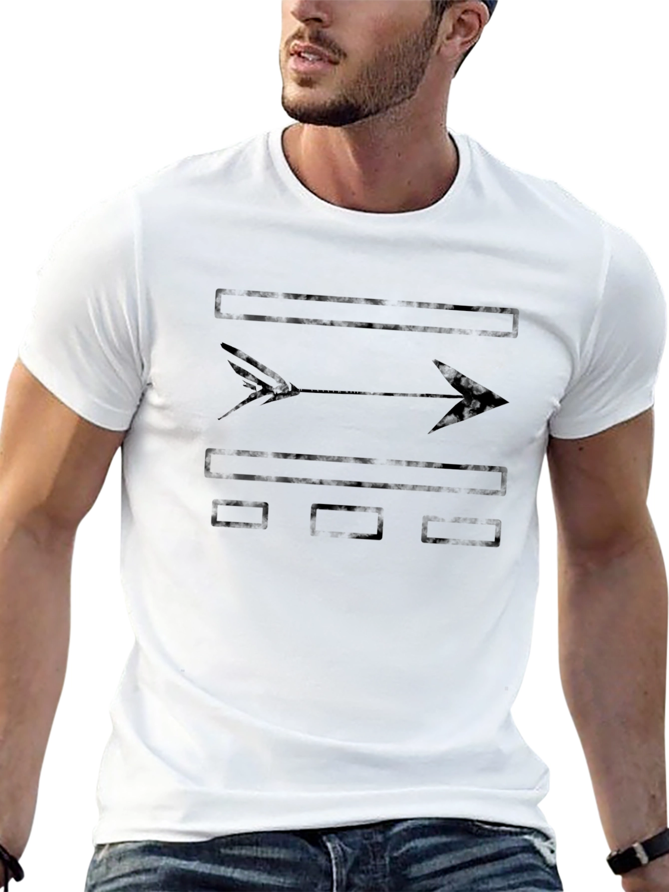 Mens Graphic Arrow T-Shirt - Soft Cotton Tee