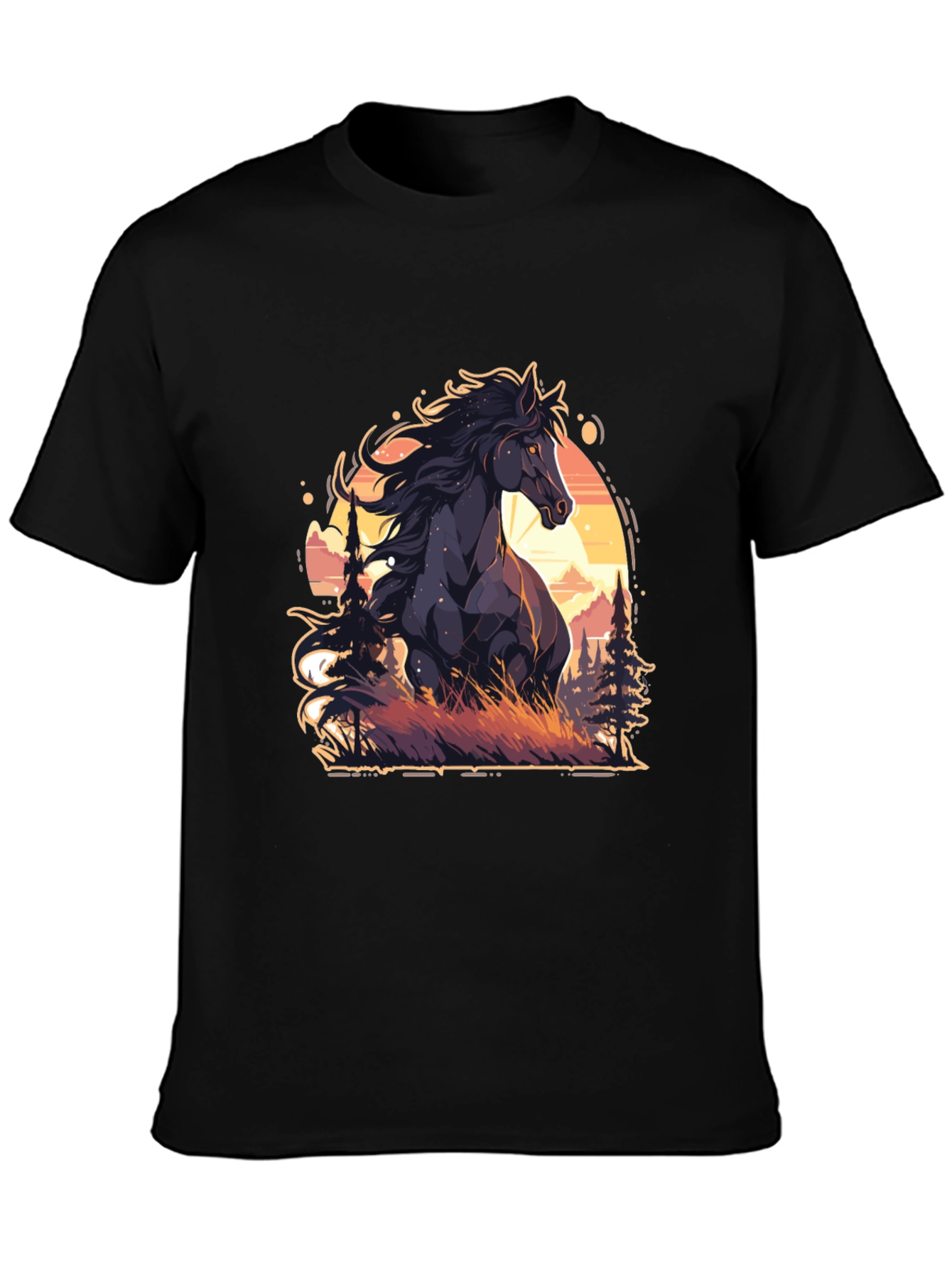 Black Horse Graphic Tee