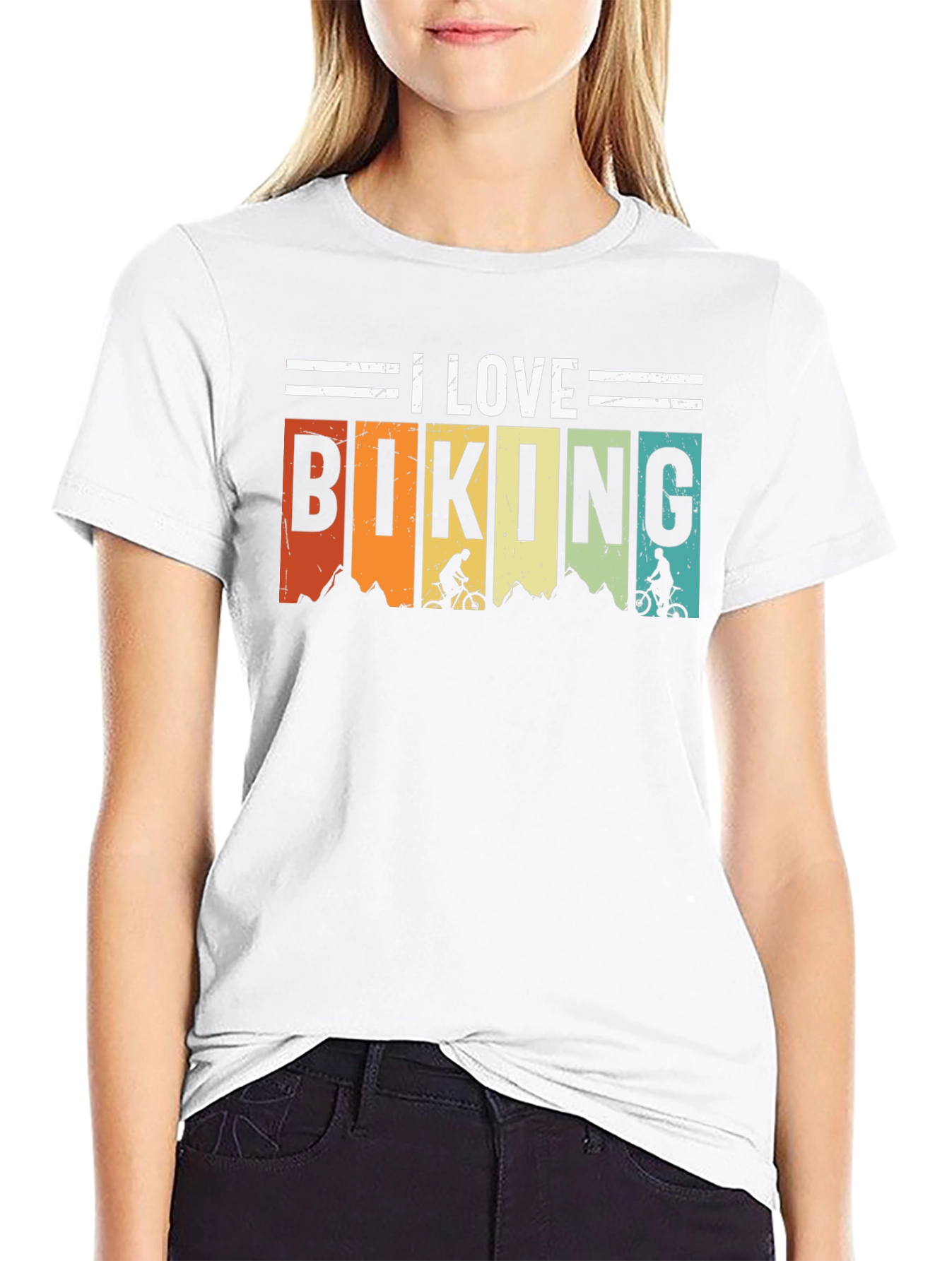 I Love Biking Graphic Tee