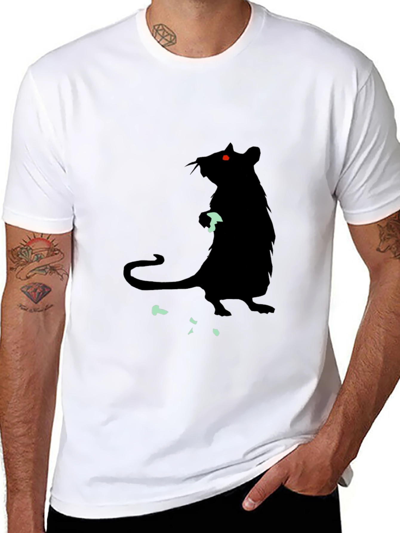 Rat Graphic Tee - Dark Humor T-Shirt