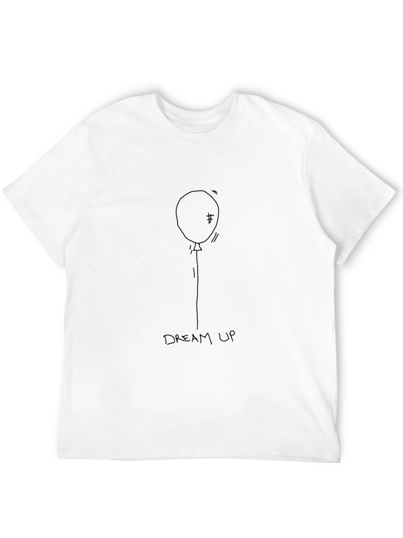 Dream Up Balloon Graphic Tee - Black Relaxed Fit