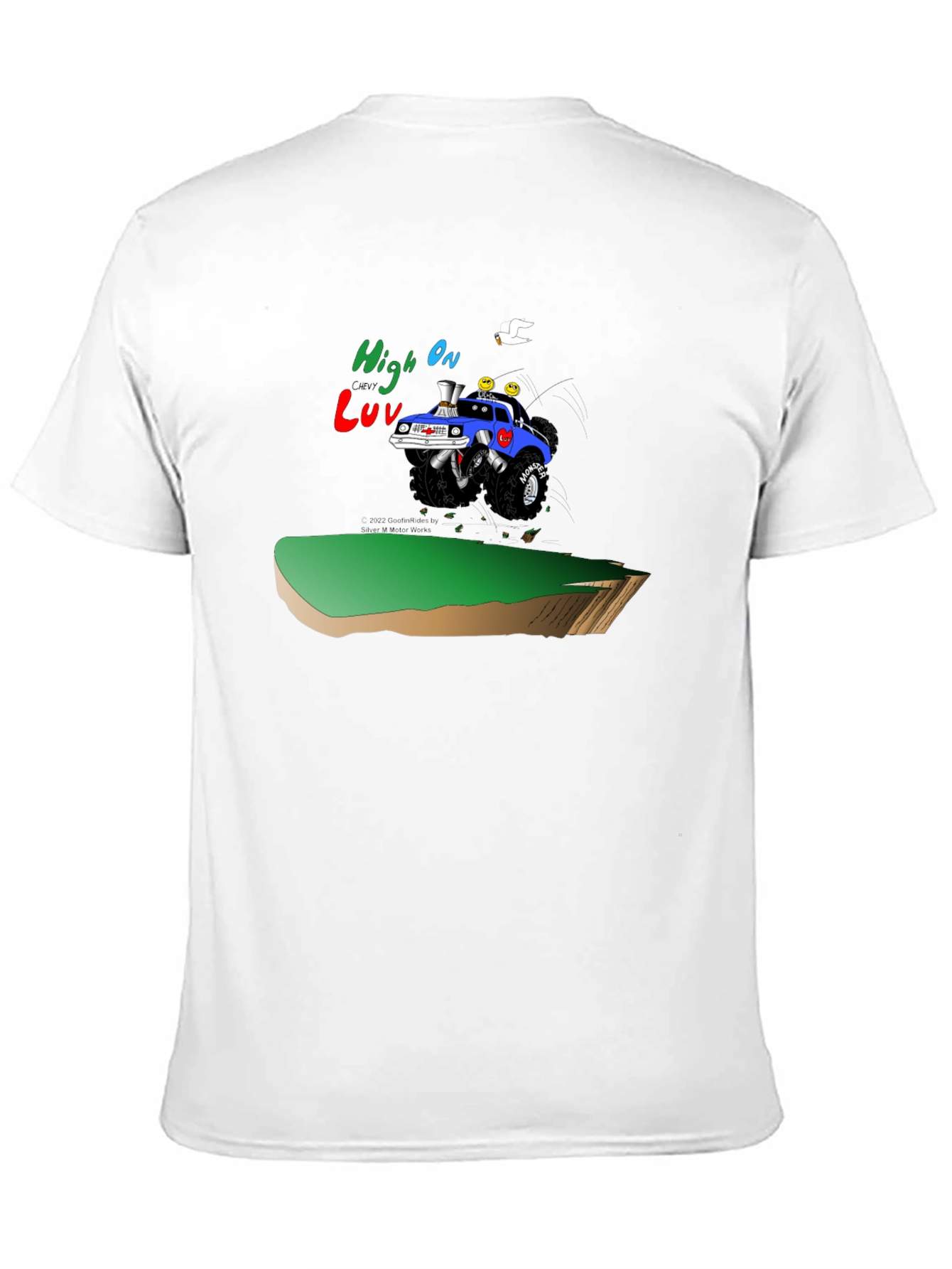 High On Luv Monster Truck Black T-Shirt