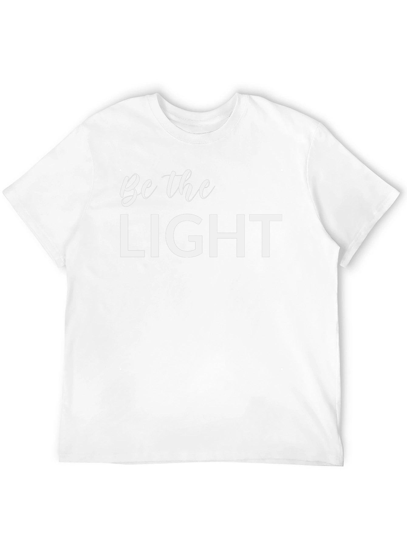 Be the Light Graphic Tee - Black Cotton T-Shirt