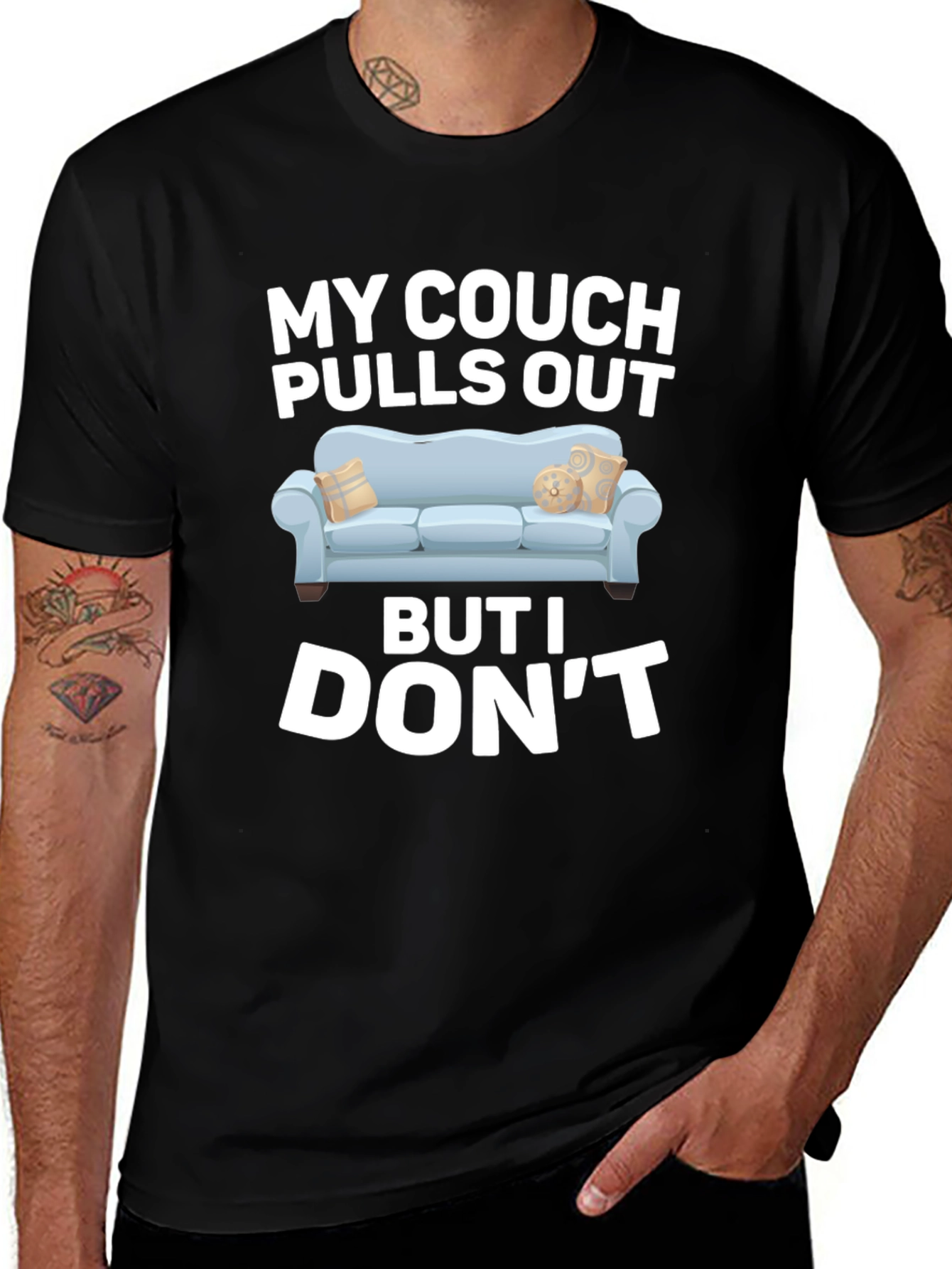My Couch Pulls Out Funny Graphic T-Shirt