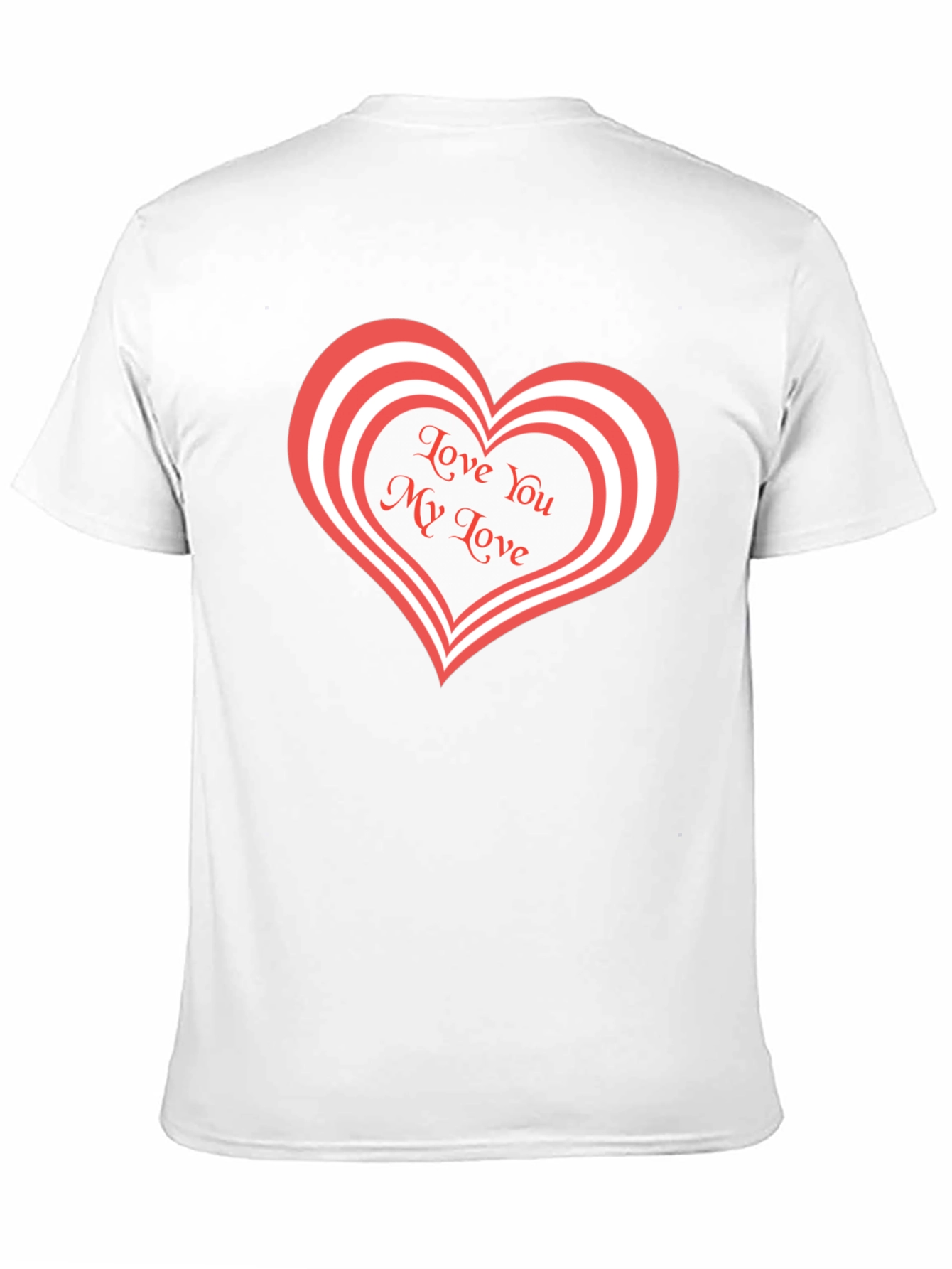Love You My Love Black T-Shirt