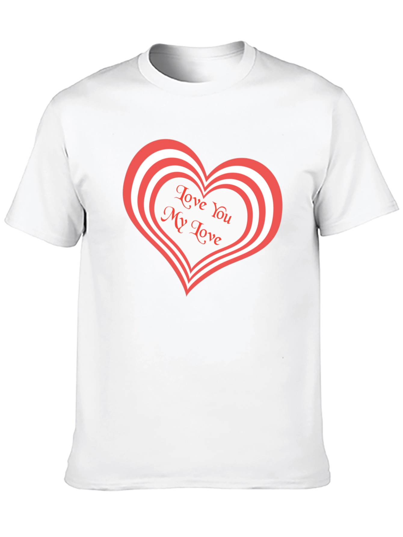 Love You My Love Black T-Shirt