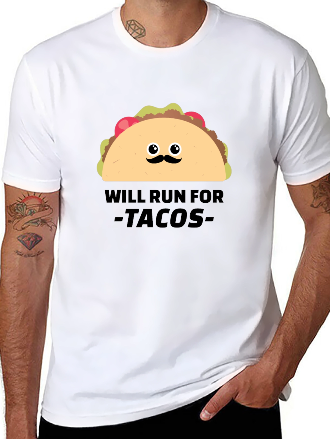 Will Run For Tacos Graphic Tee
