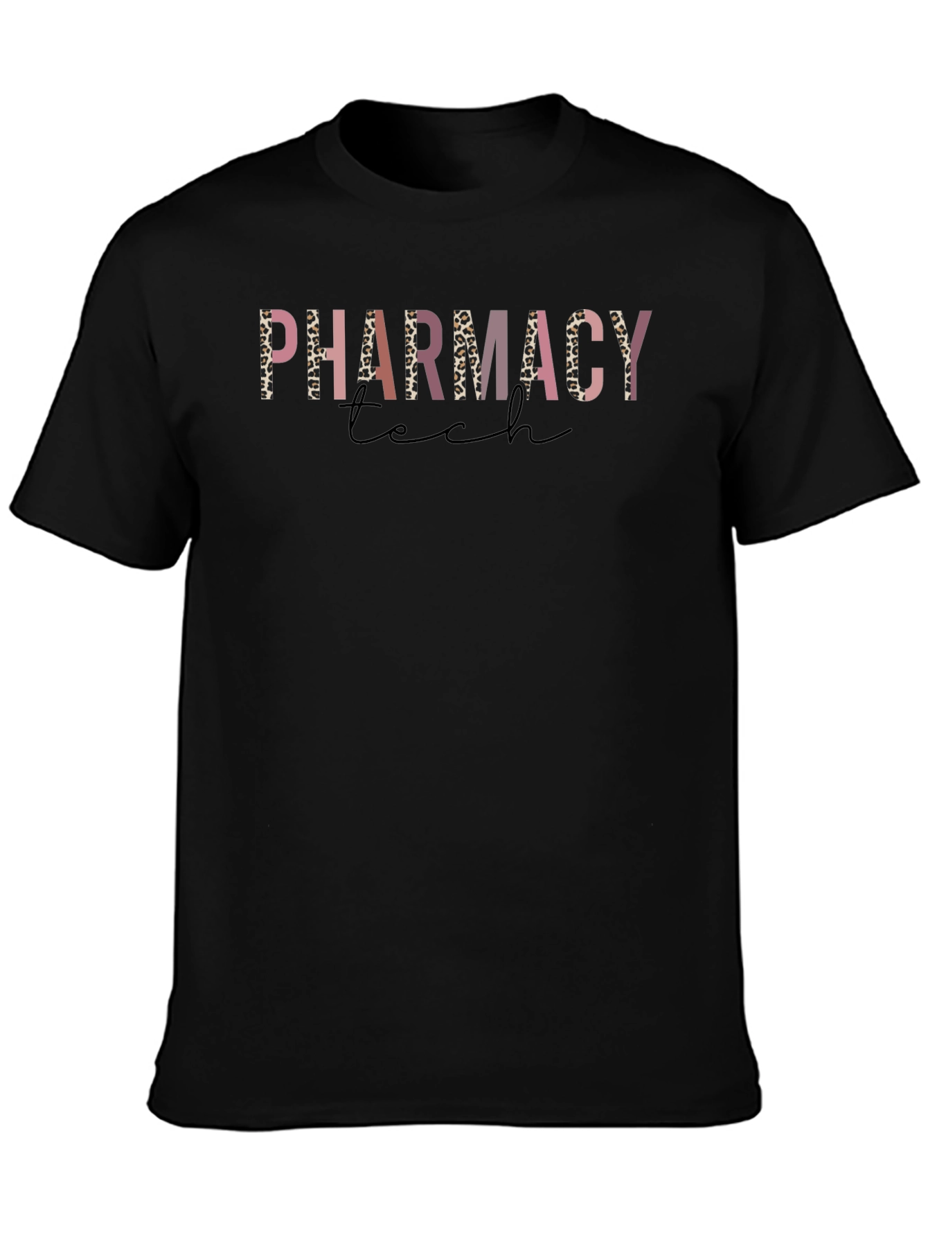 Pharmacy Tech Leopard Print T-Shirt