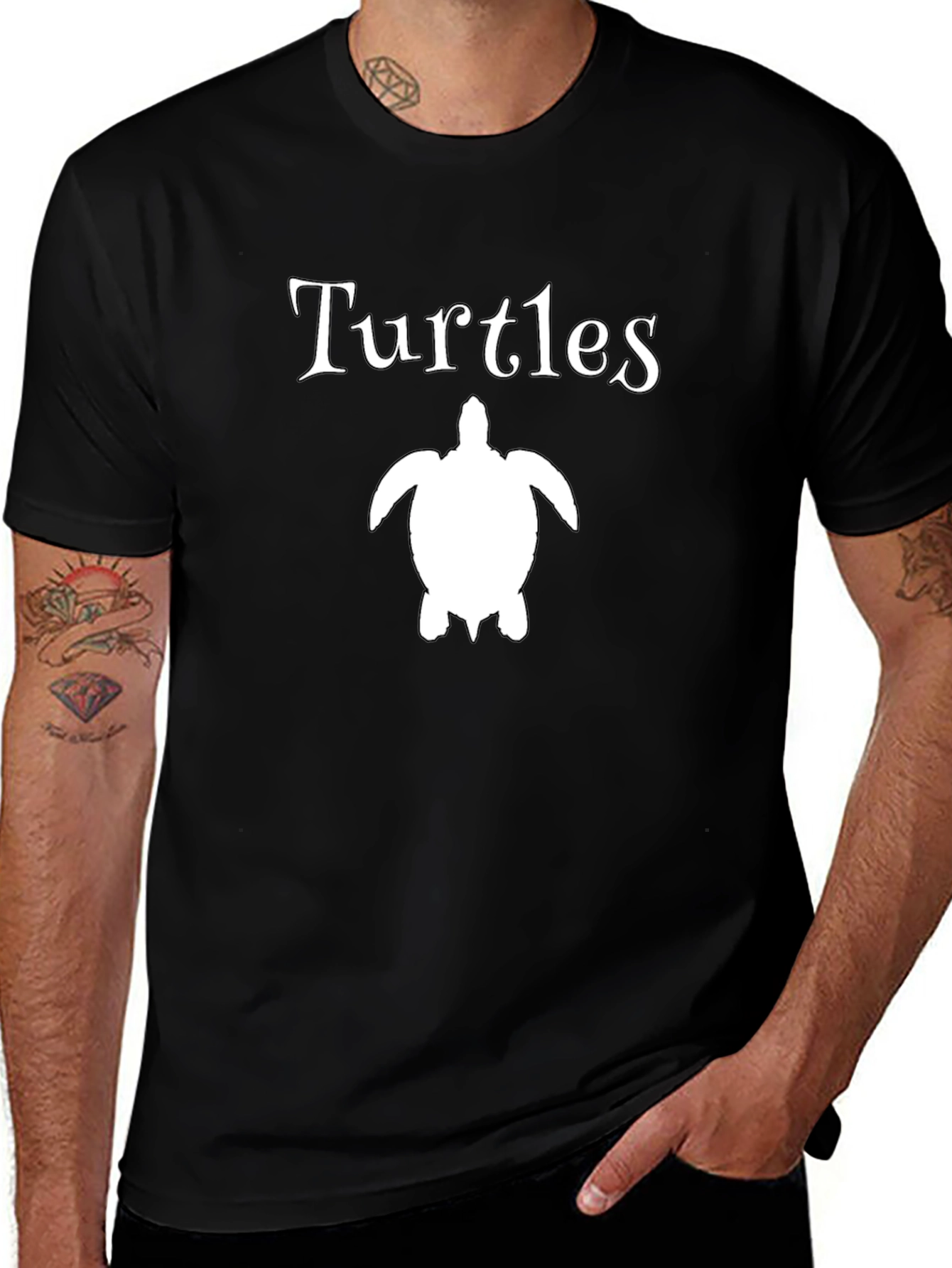 Black Turtles Graphic Tee | Casual Comfort