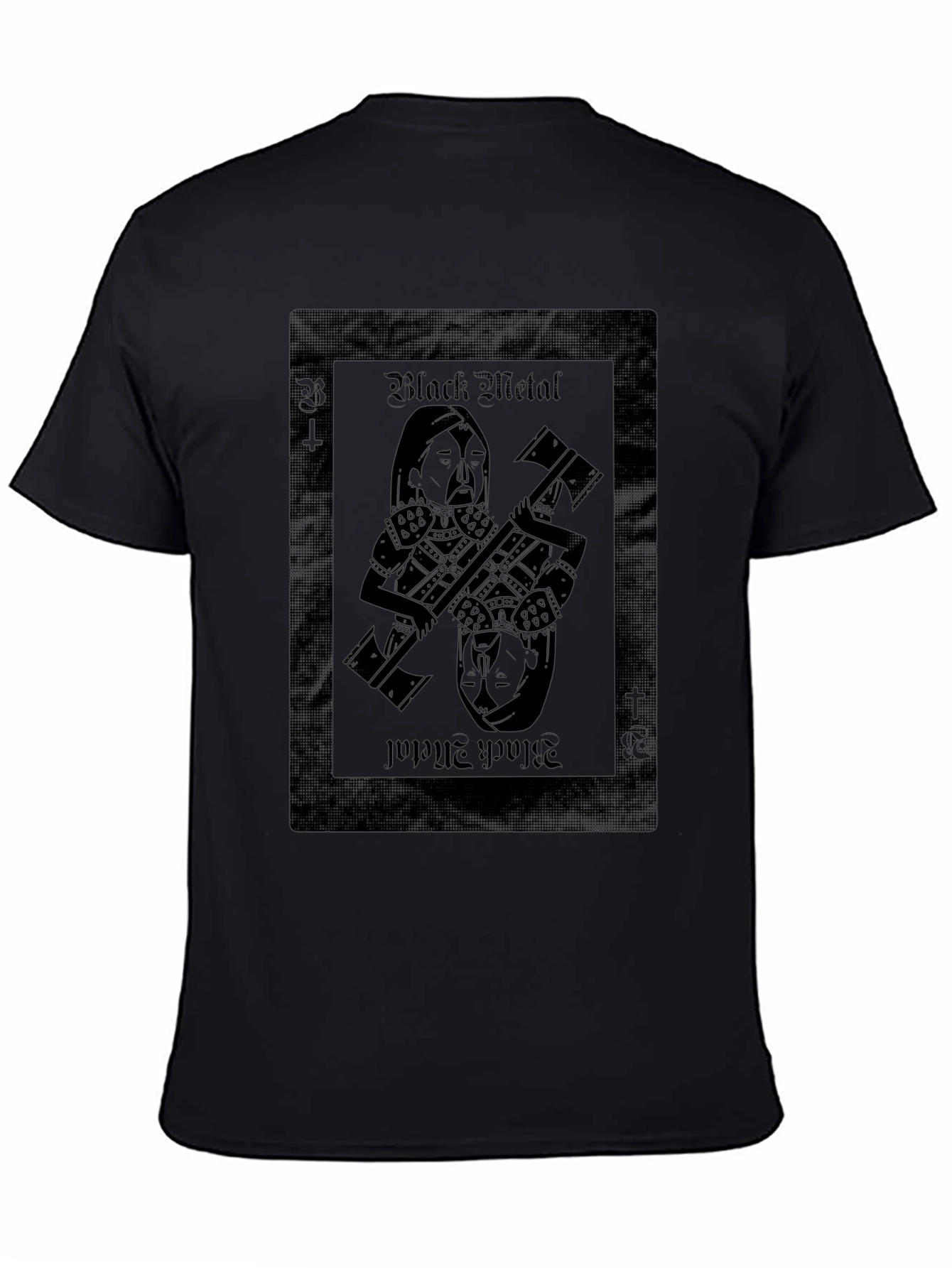 Black Metal Card T-Shirt - Dark Aesthetic Tee