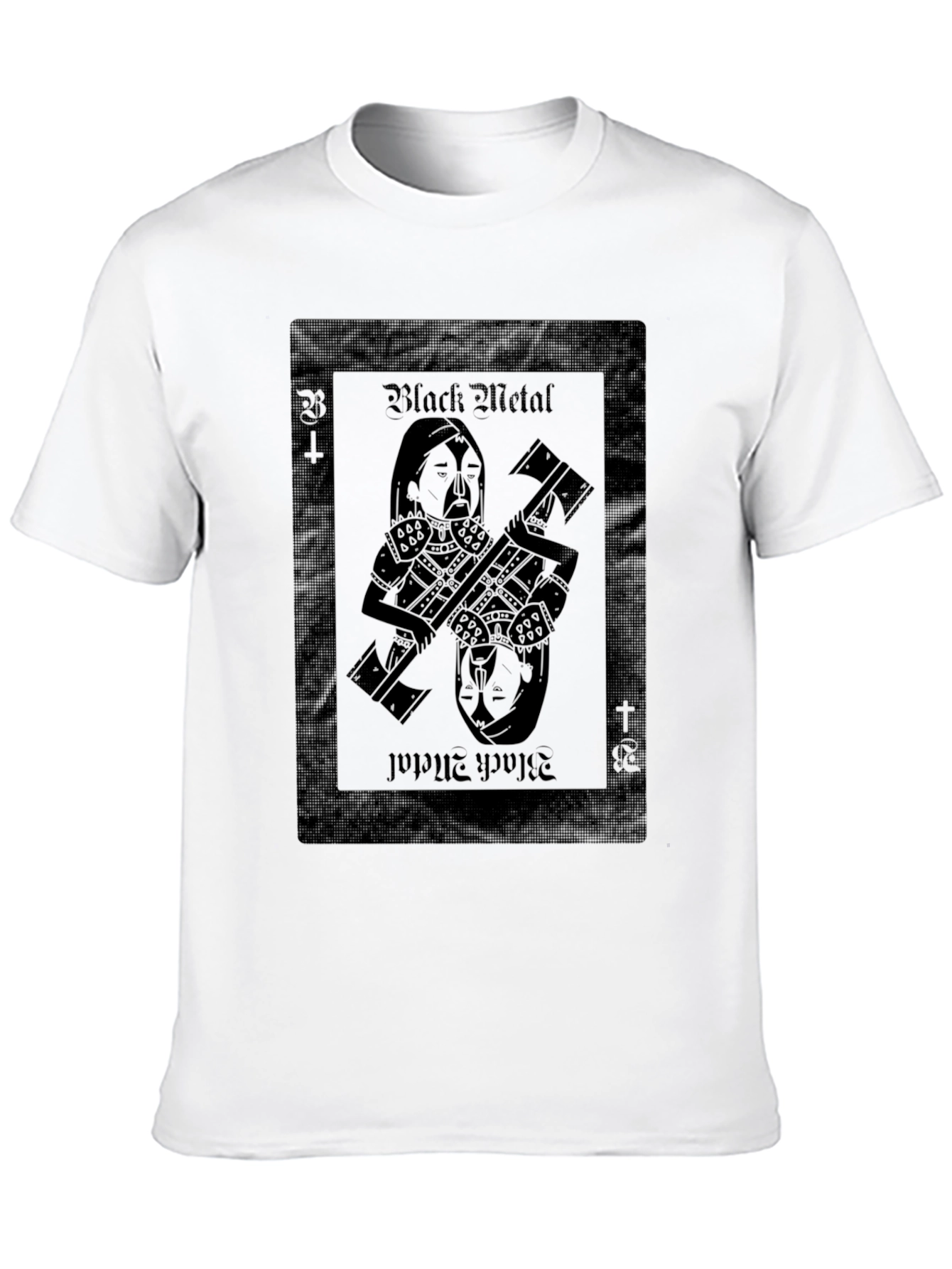 Black Metal Card T-Shirt - Dark Aesthetic Tee