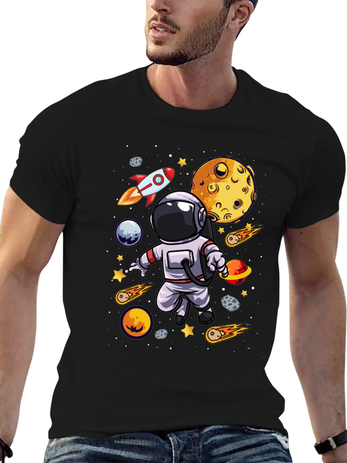 Astronaut Galaxy Graphic Tee