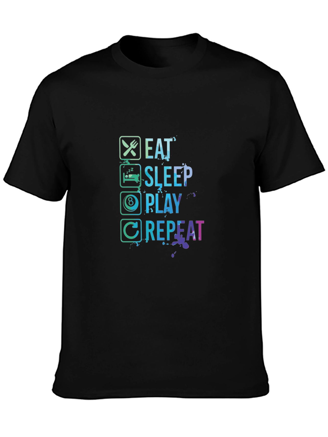 Eat Sleep Play Repeat Gamer Graphic Tee