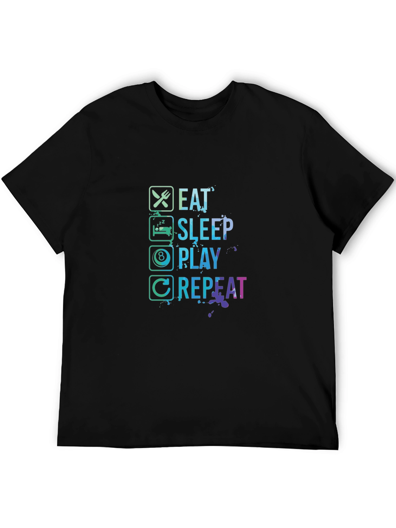 Eat Sleep Play Repeat Gamer Graphic Tee