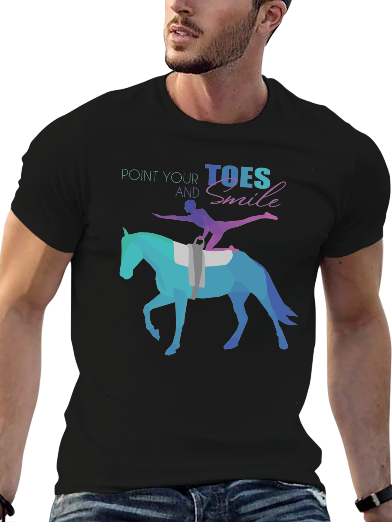 Equestrian T-Shirt: Point Your Toes and Smile