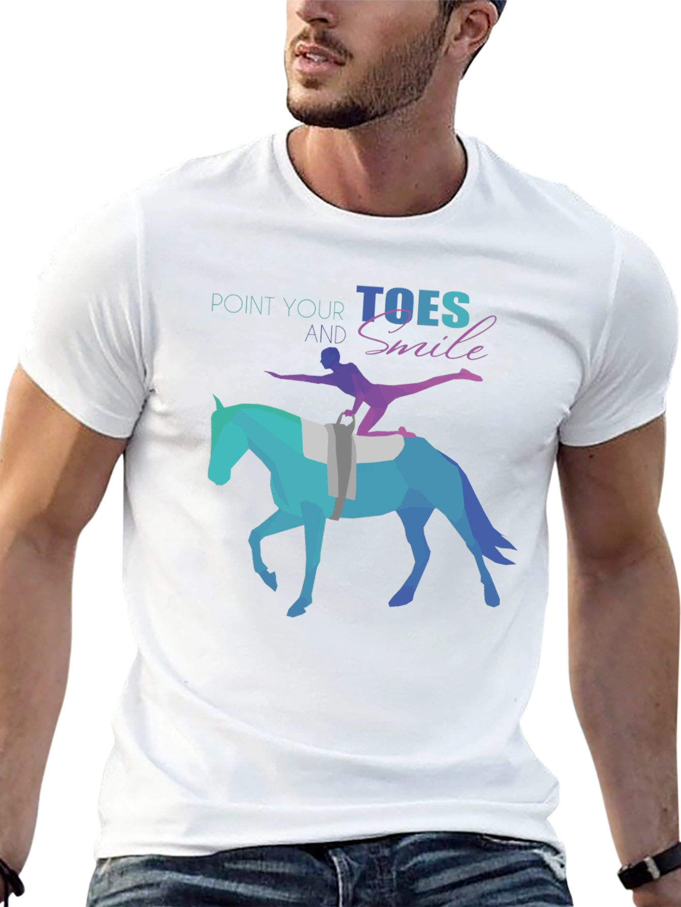 Equestrian T-Shirt: Point Your Toes and Smile