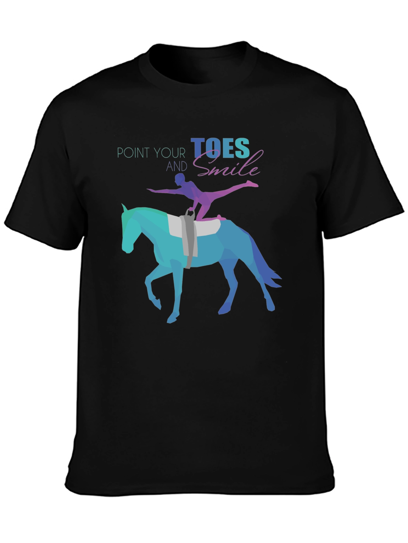 Equestrian T-Shirt: Point Your Toes and Smile