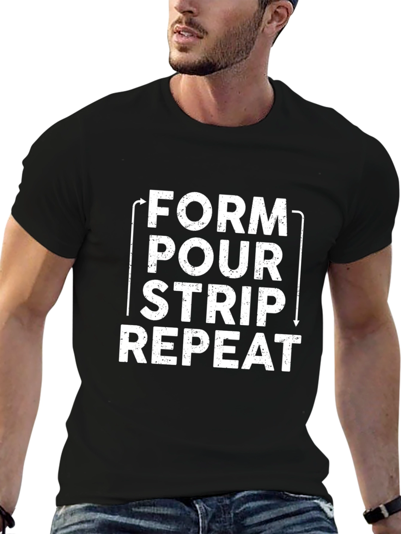 Form Pour Strip Repeat T-Shirt