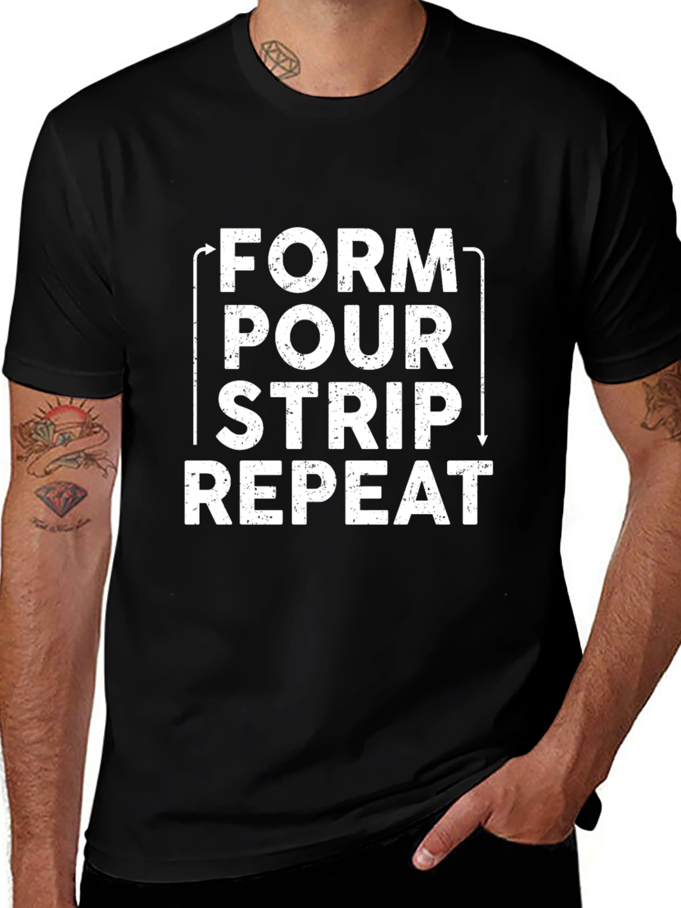 Form Pour Strip Repeat T-Shirt
