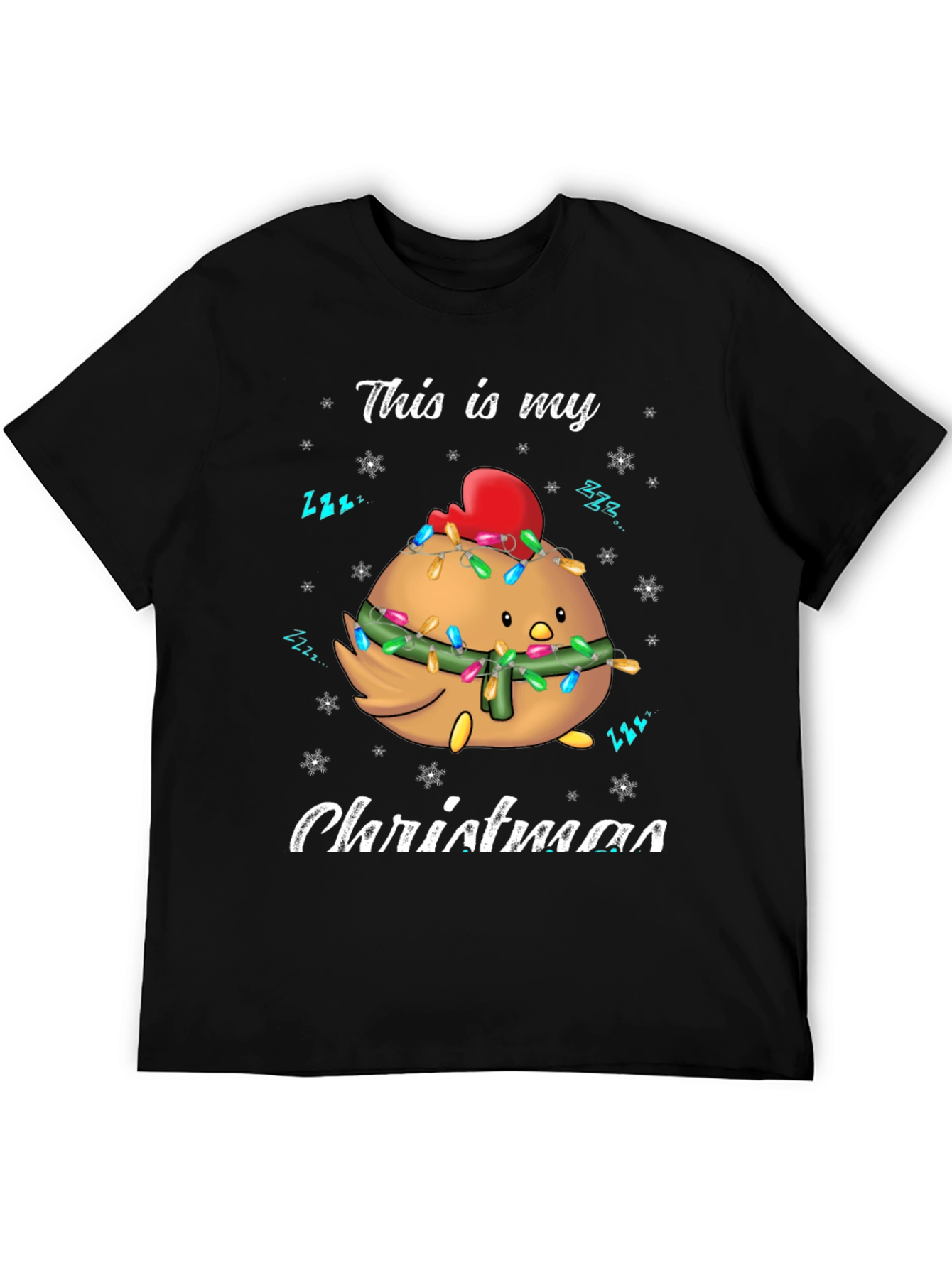Christmas Chicken T-Shirt Holiday Tee