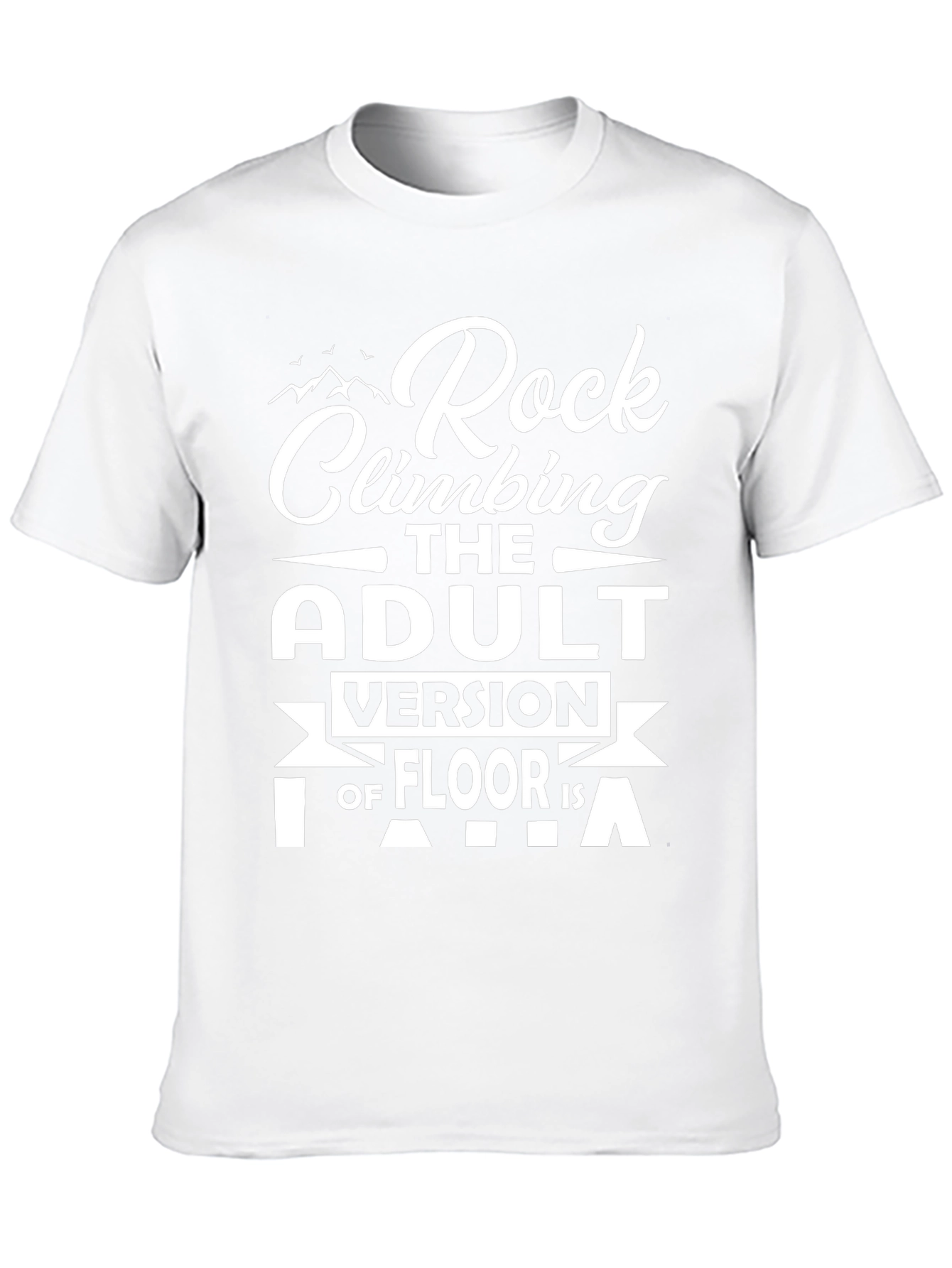 Rock Climbing Adult Version T-Shirt