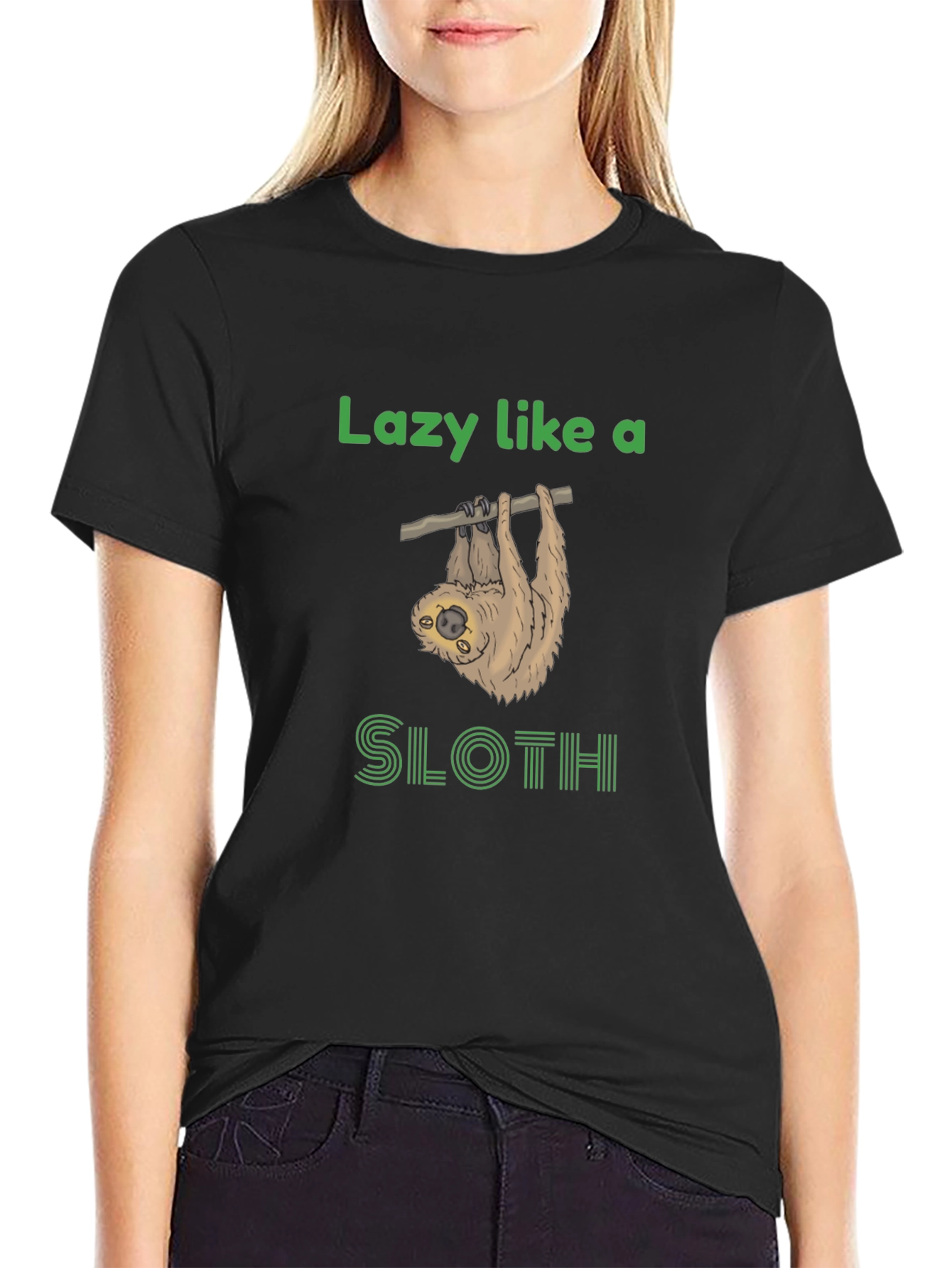 Lazy Sloth Graphic Tee - Funny Novelty T-Shirt