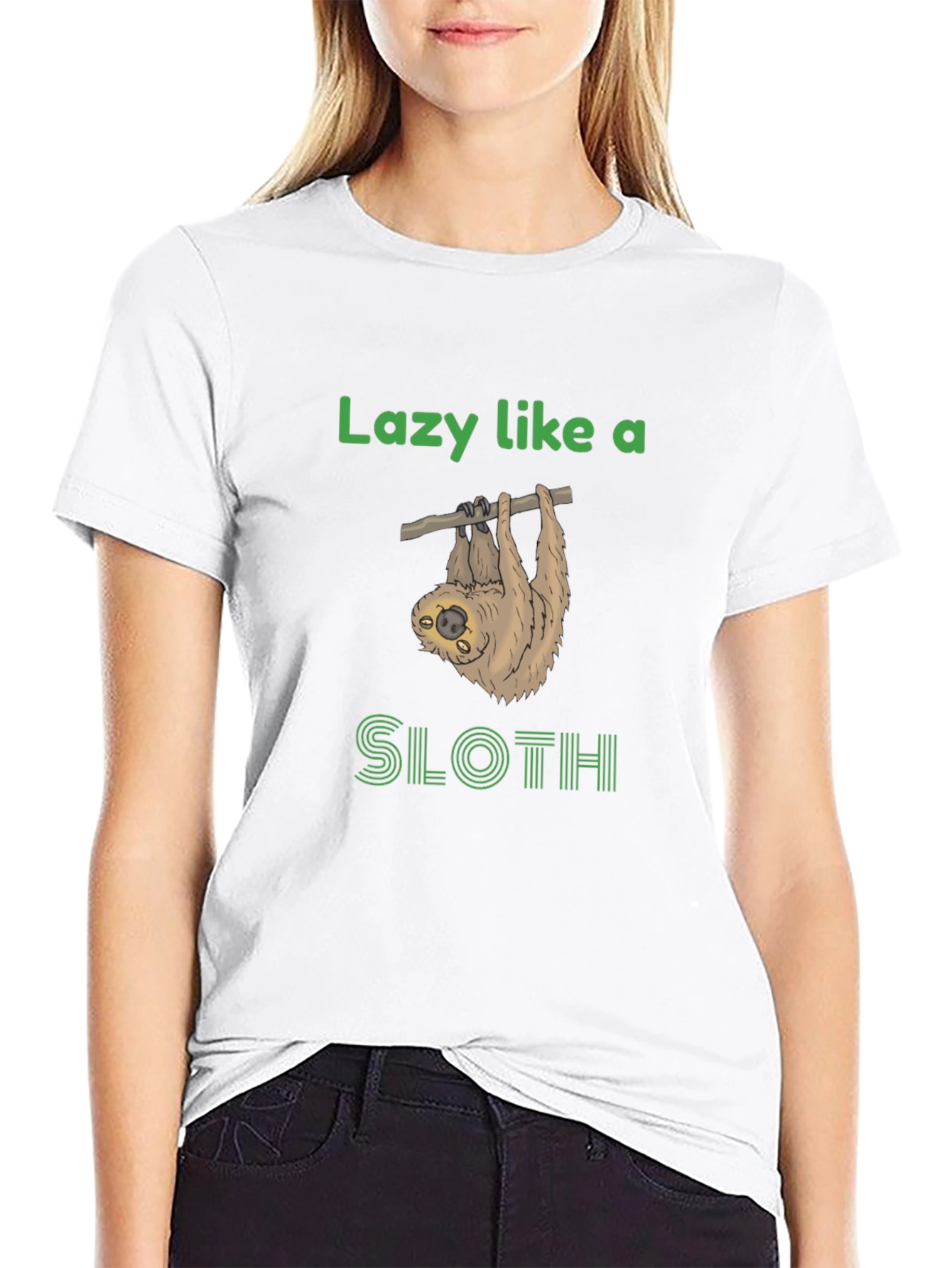 Lazy Sloth Graphic Tee - Funny Novelty T-Shirt
